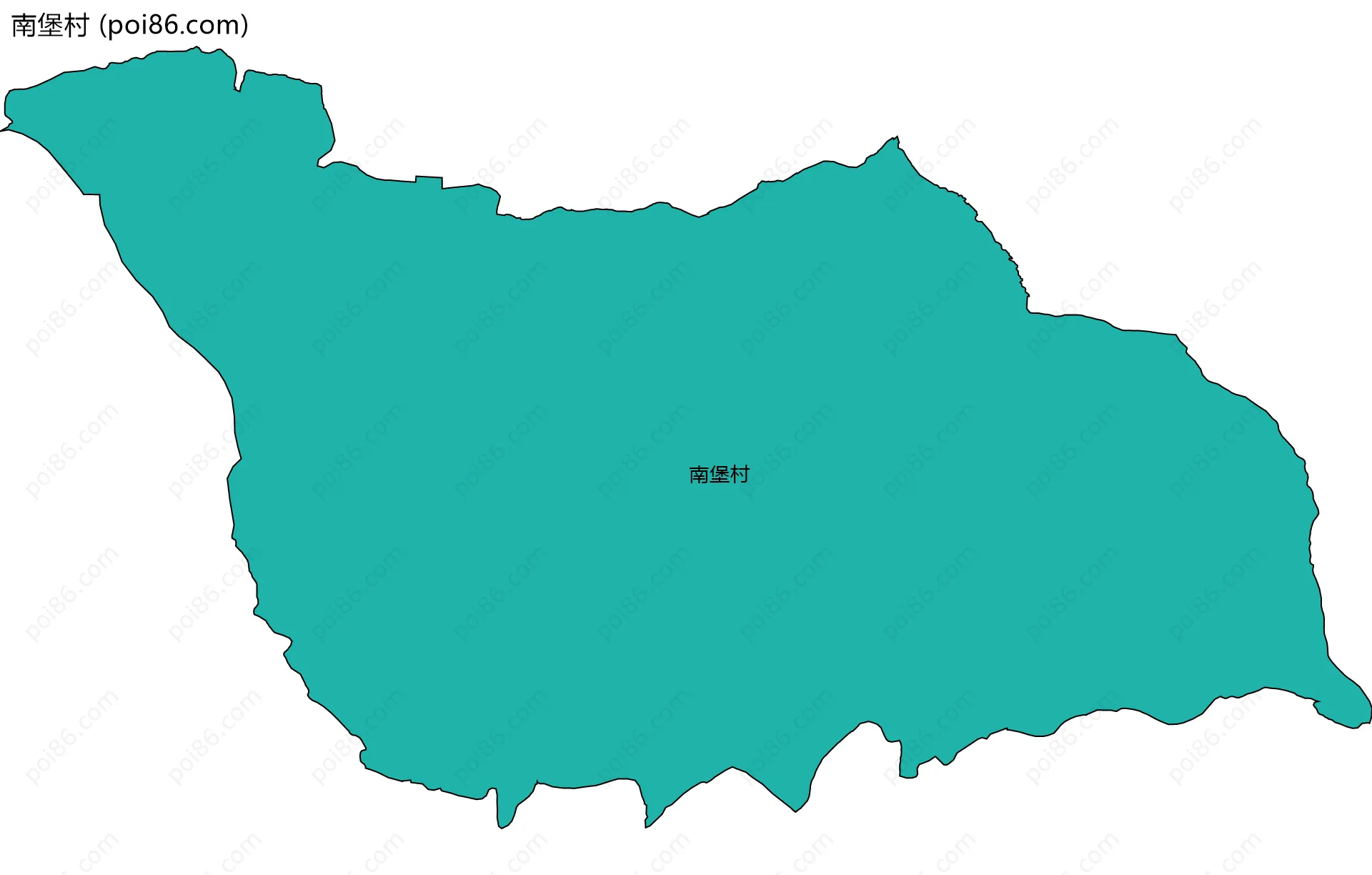 南堡村边界地图