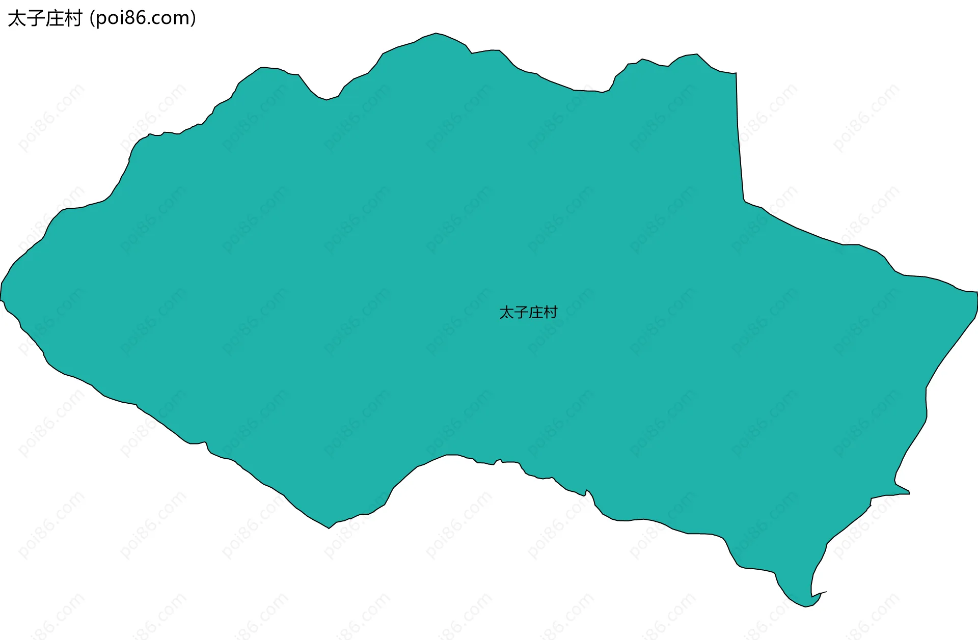 太子庄村边界地图
