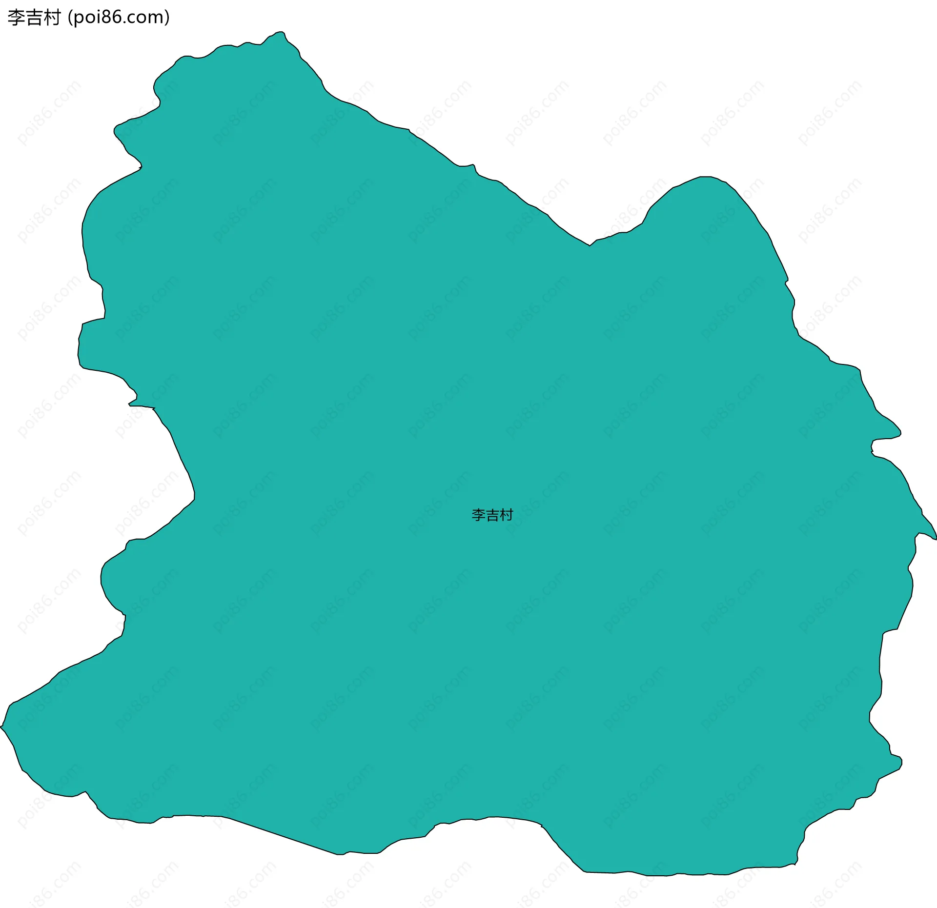 李吉村边界地图