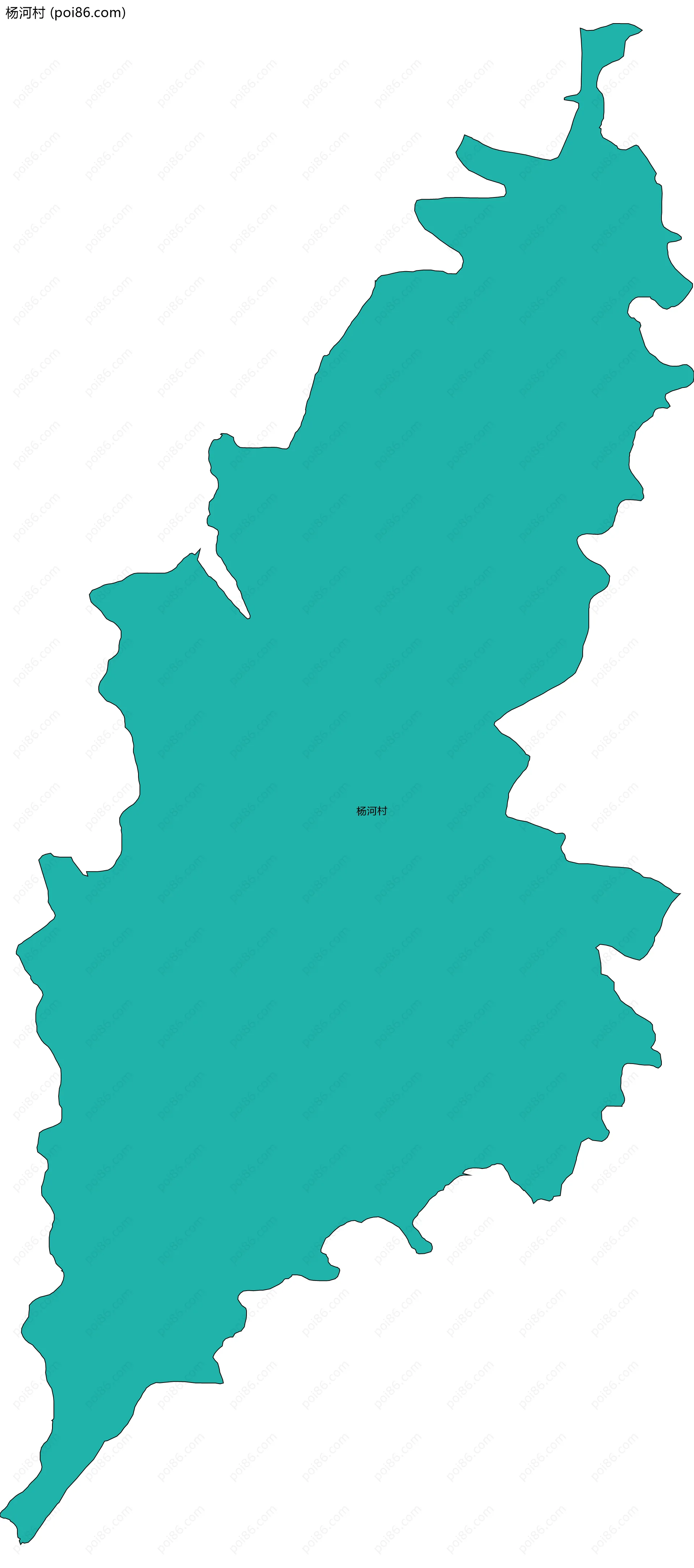 杨河村边界地图