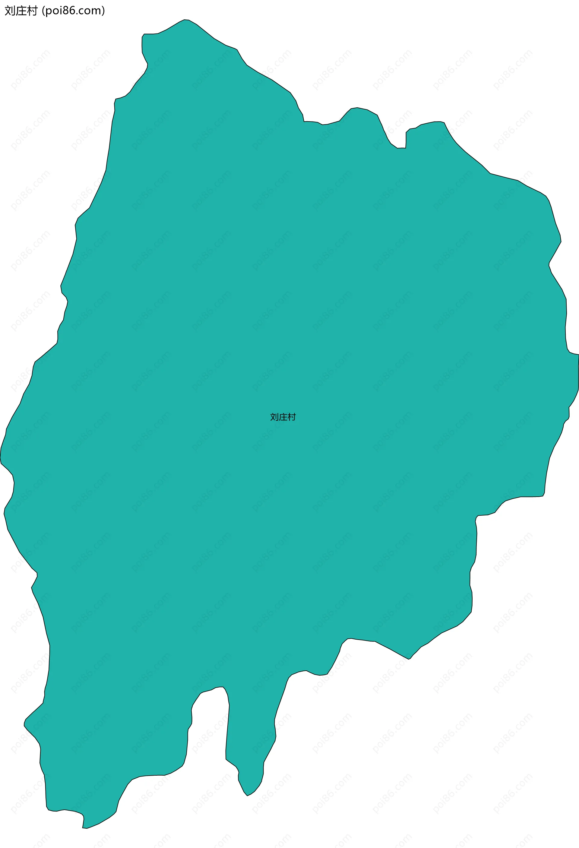 刘庄村边界地图