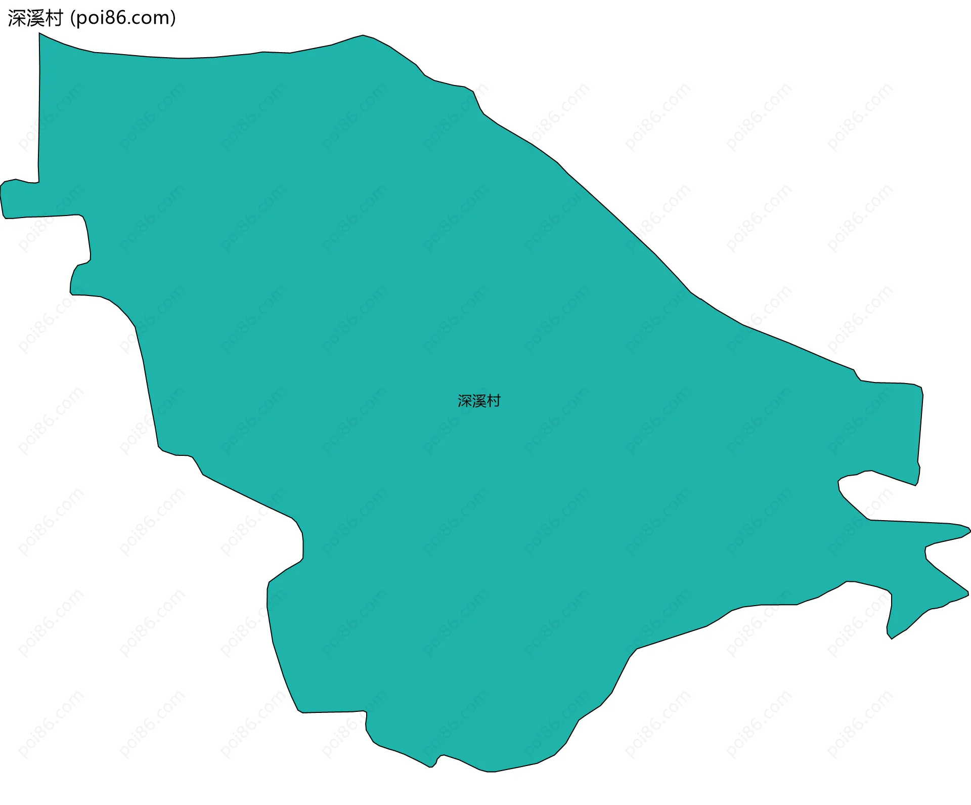 深溪村边界地图