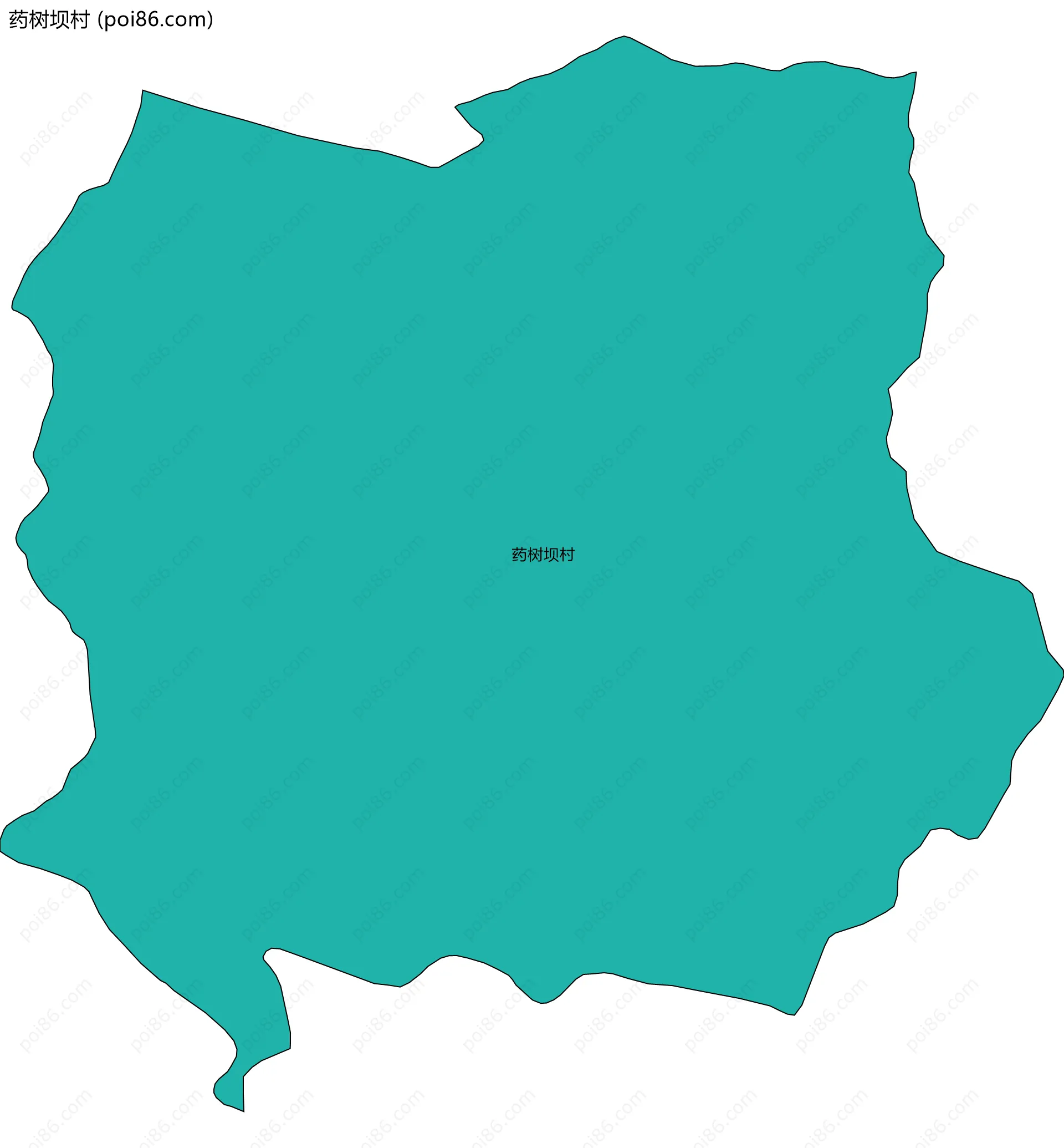 药树坝村边界地图