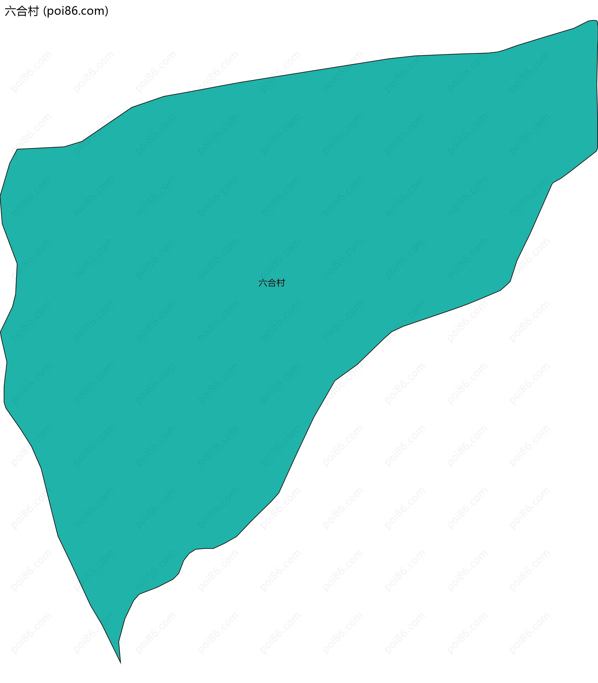 六合村边界地图