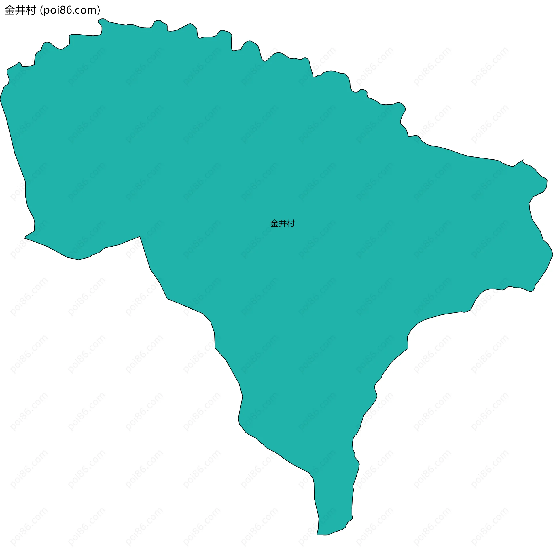 金井村边界地图