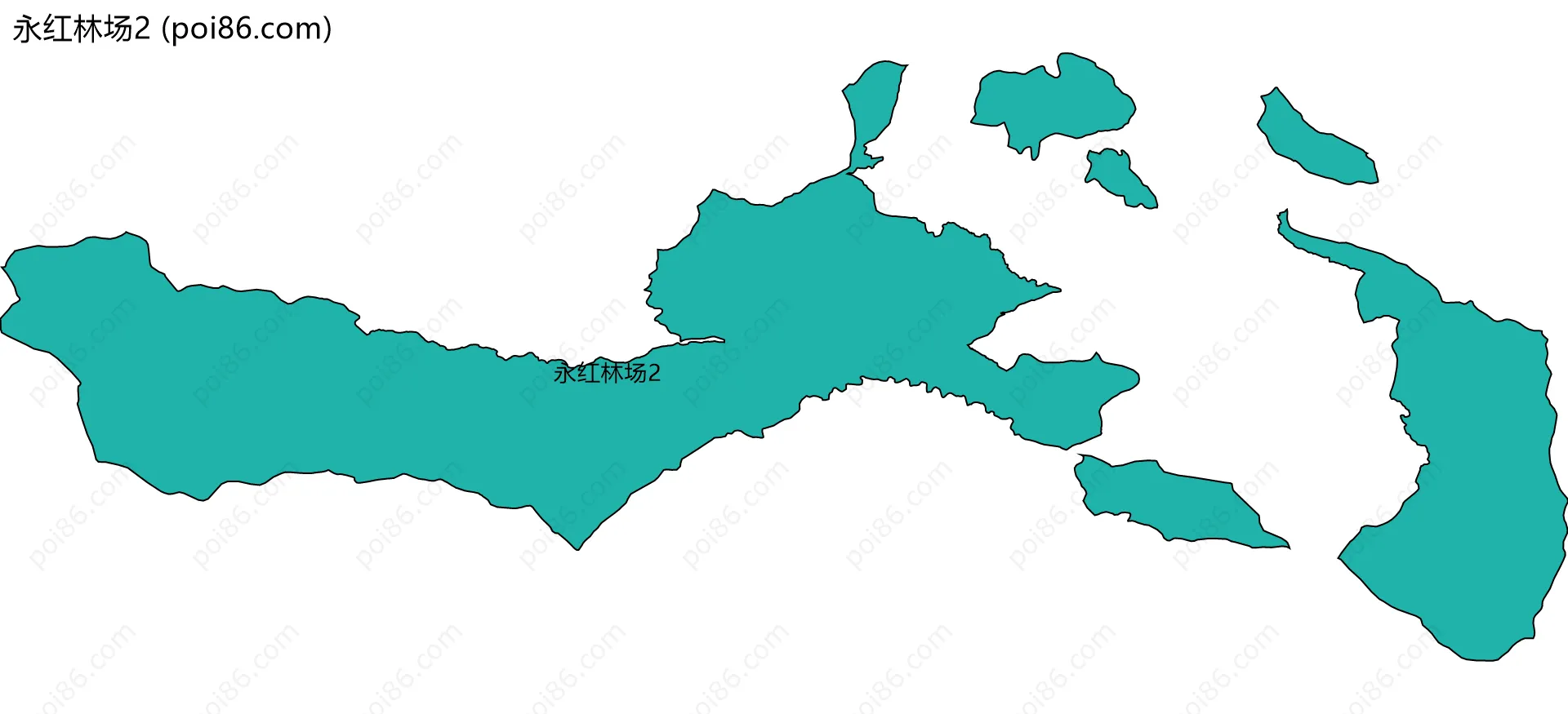 永红林场2边界地图