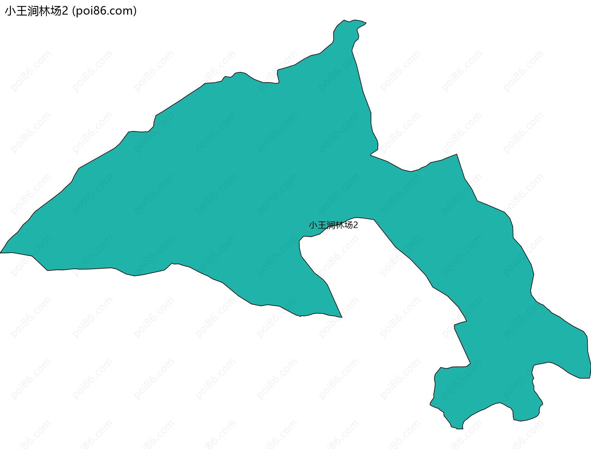 小王涧林场2边界地图