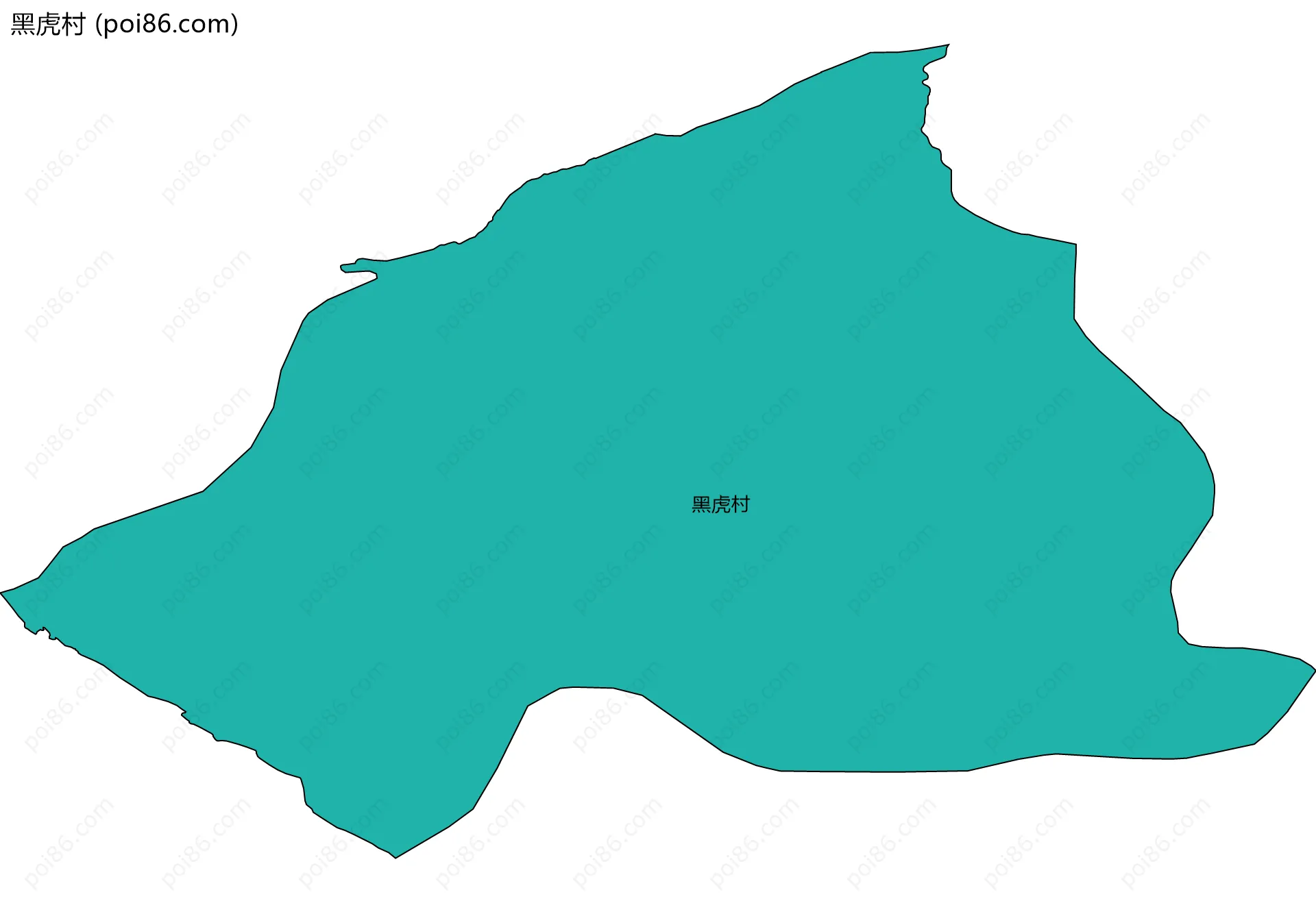 黑虎村边界地图