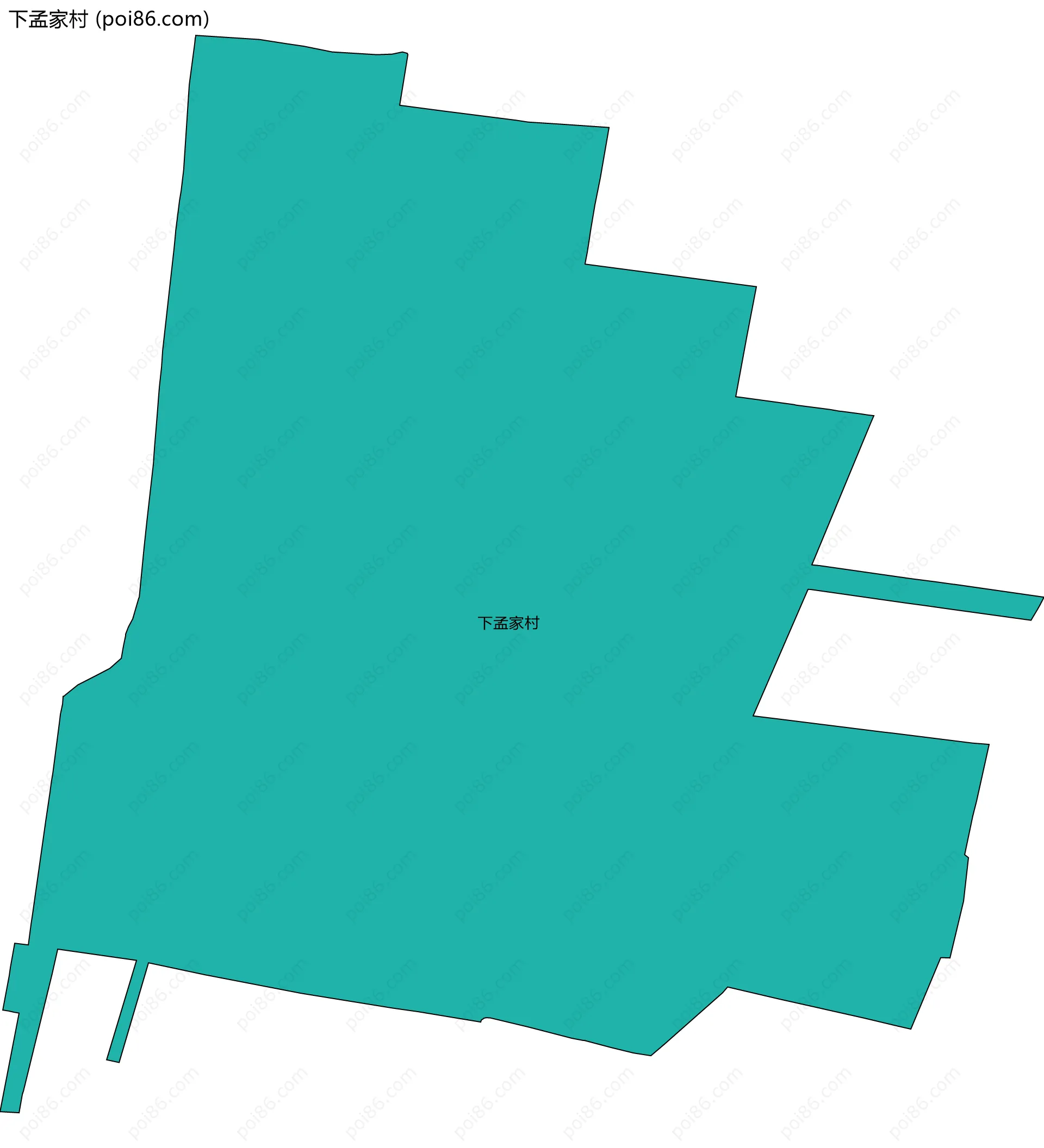 下孟家村边界地图