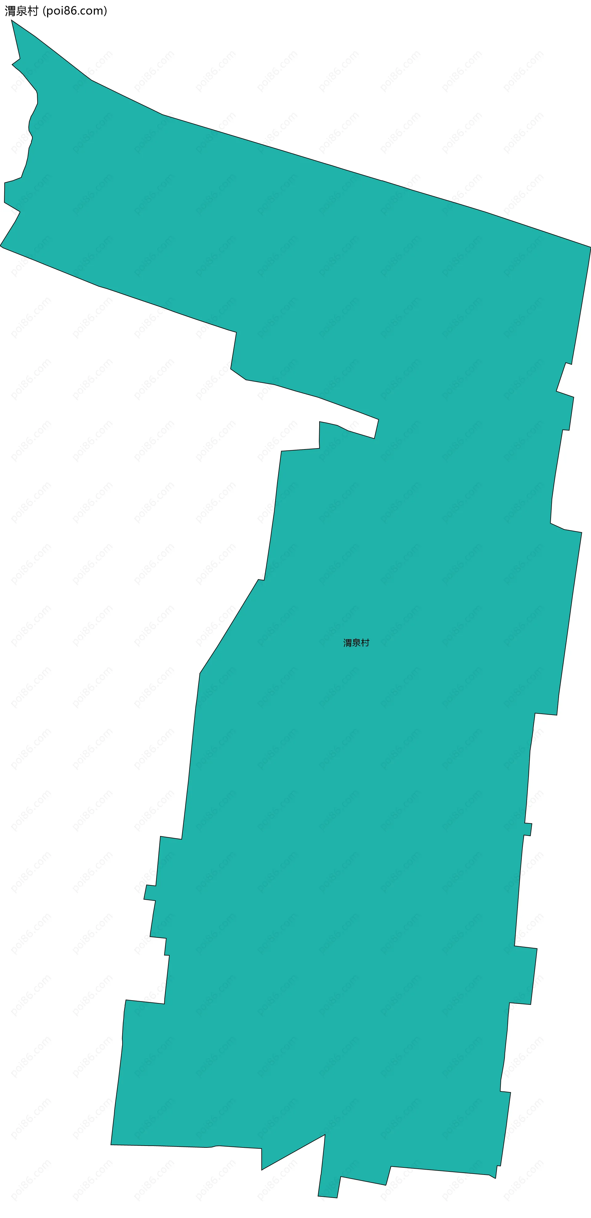 渭泉村边界地图