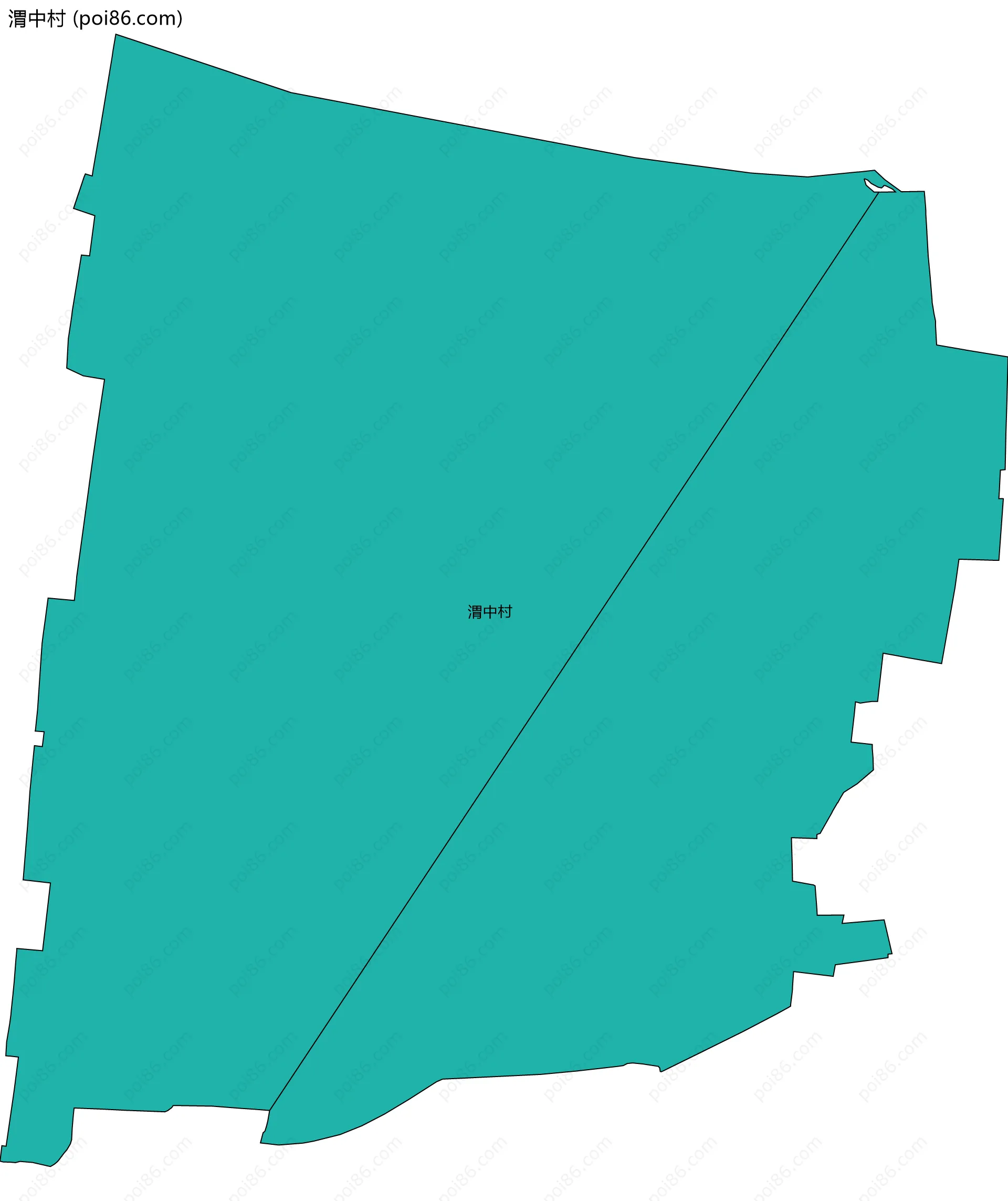 渭中村边界地图