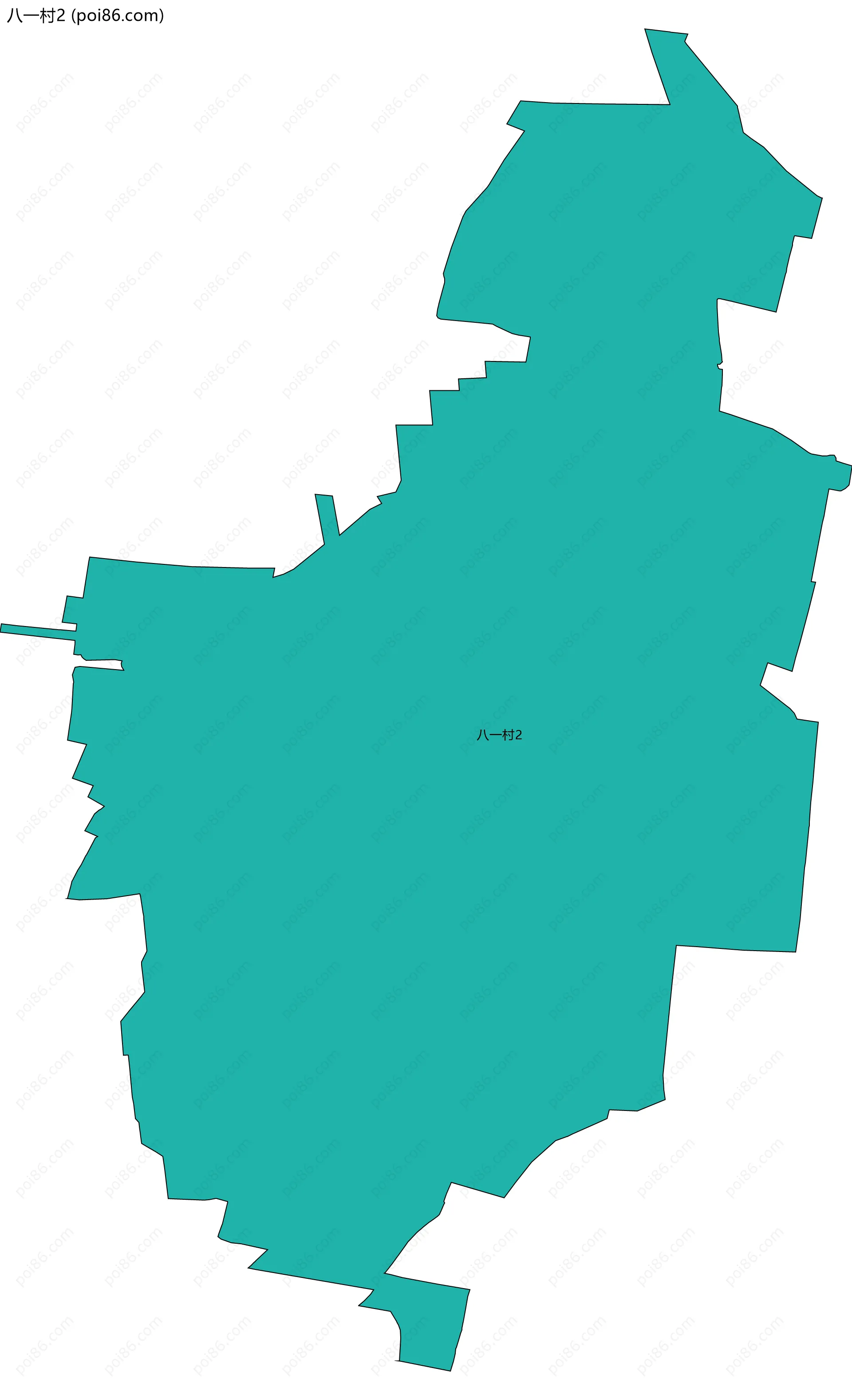 八一村2边界地图