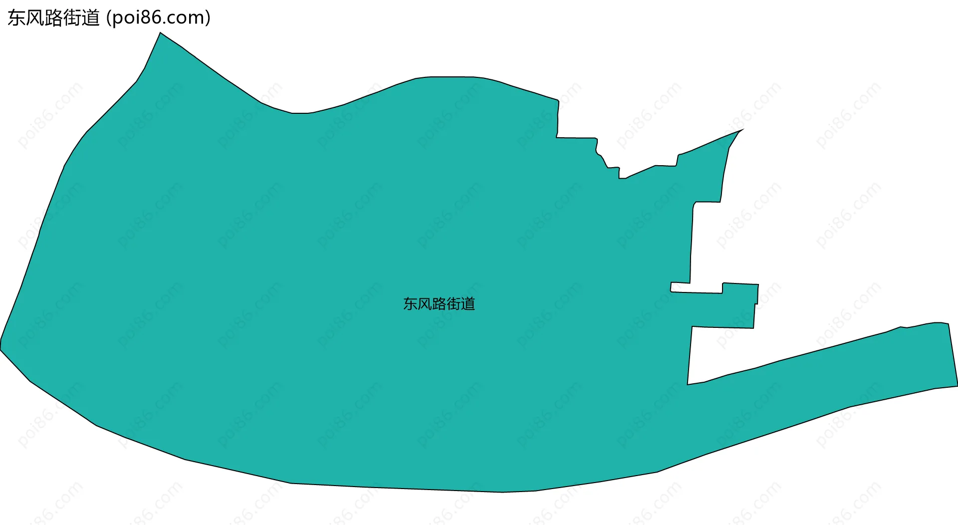东风路街道边界地图