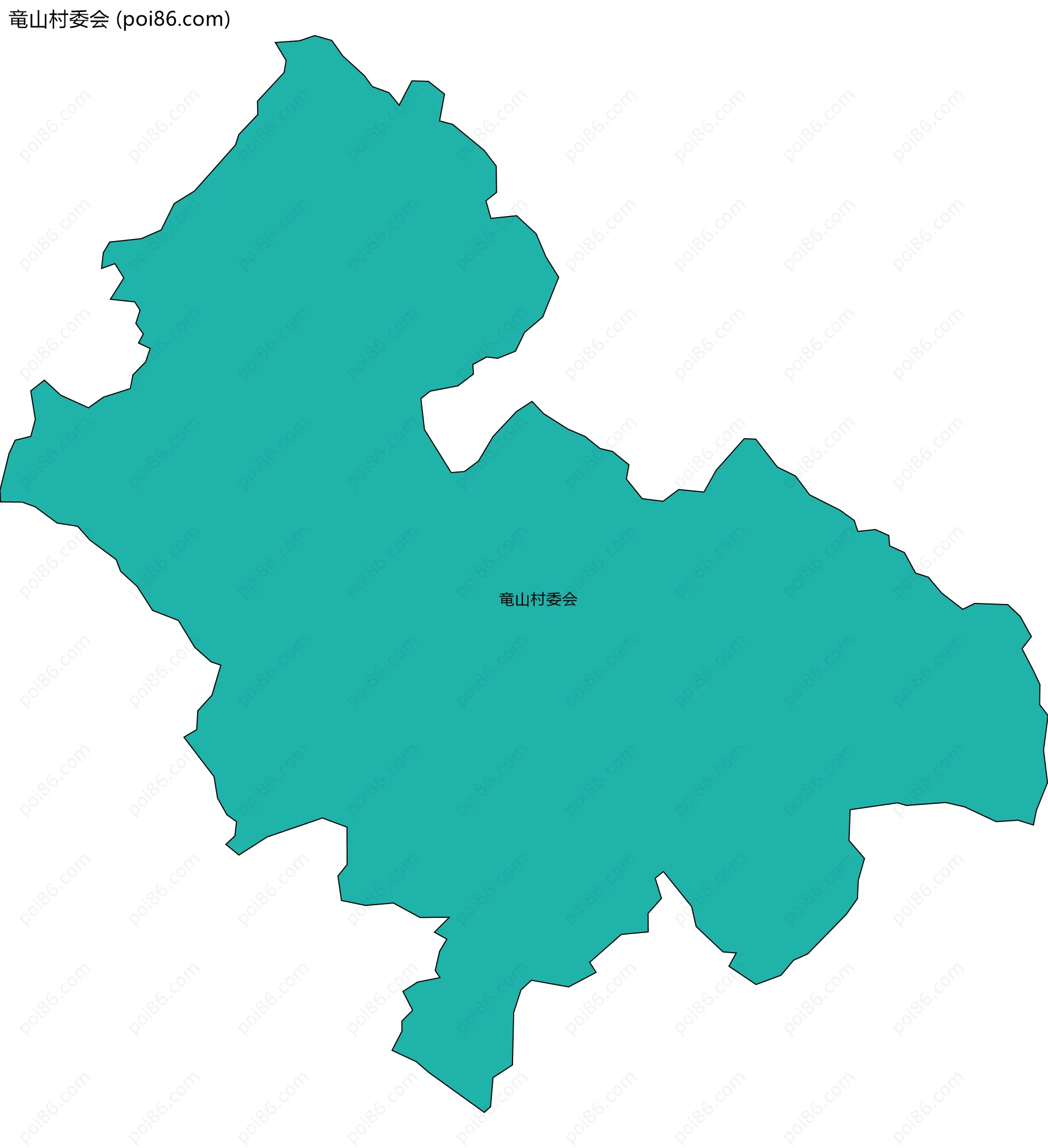 竜山村委会边界地图