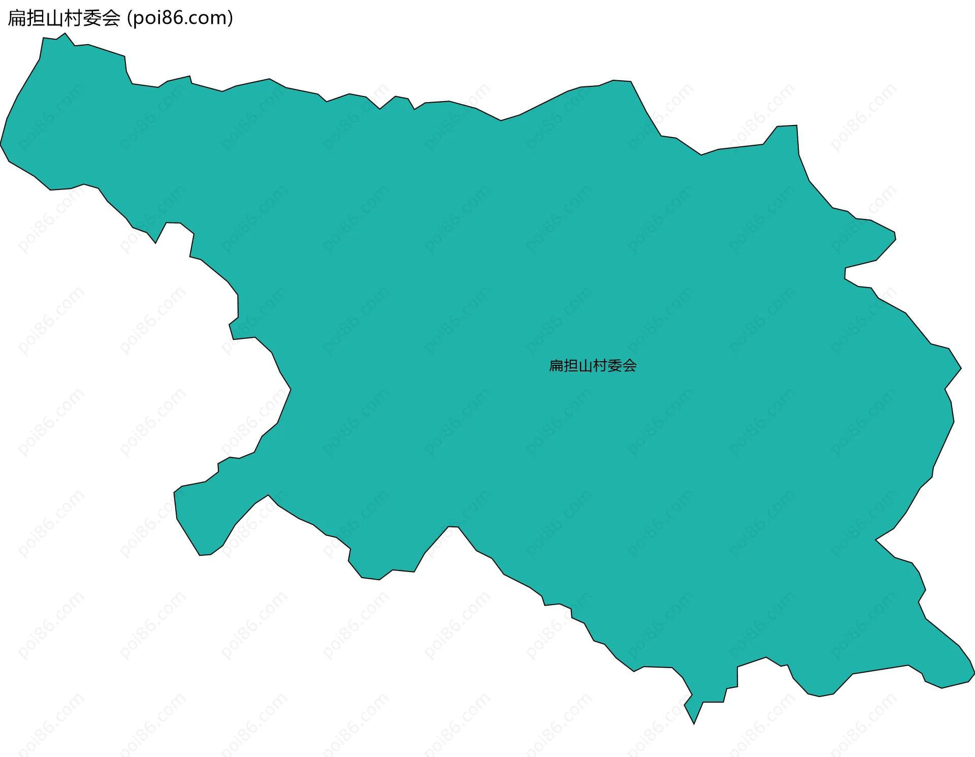 扁担山村委会边界地图