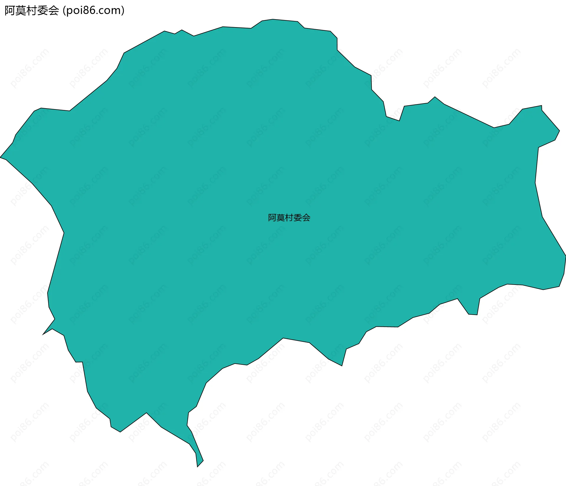 阿莫村委会边界地图