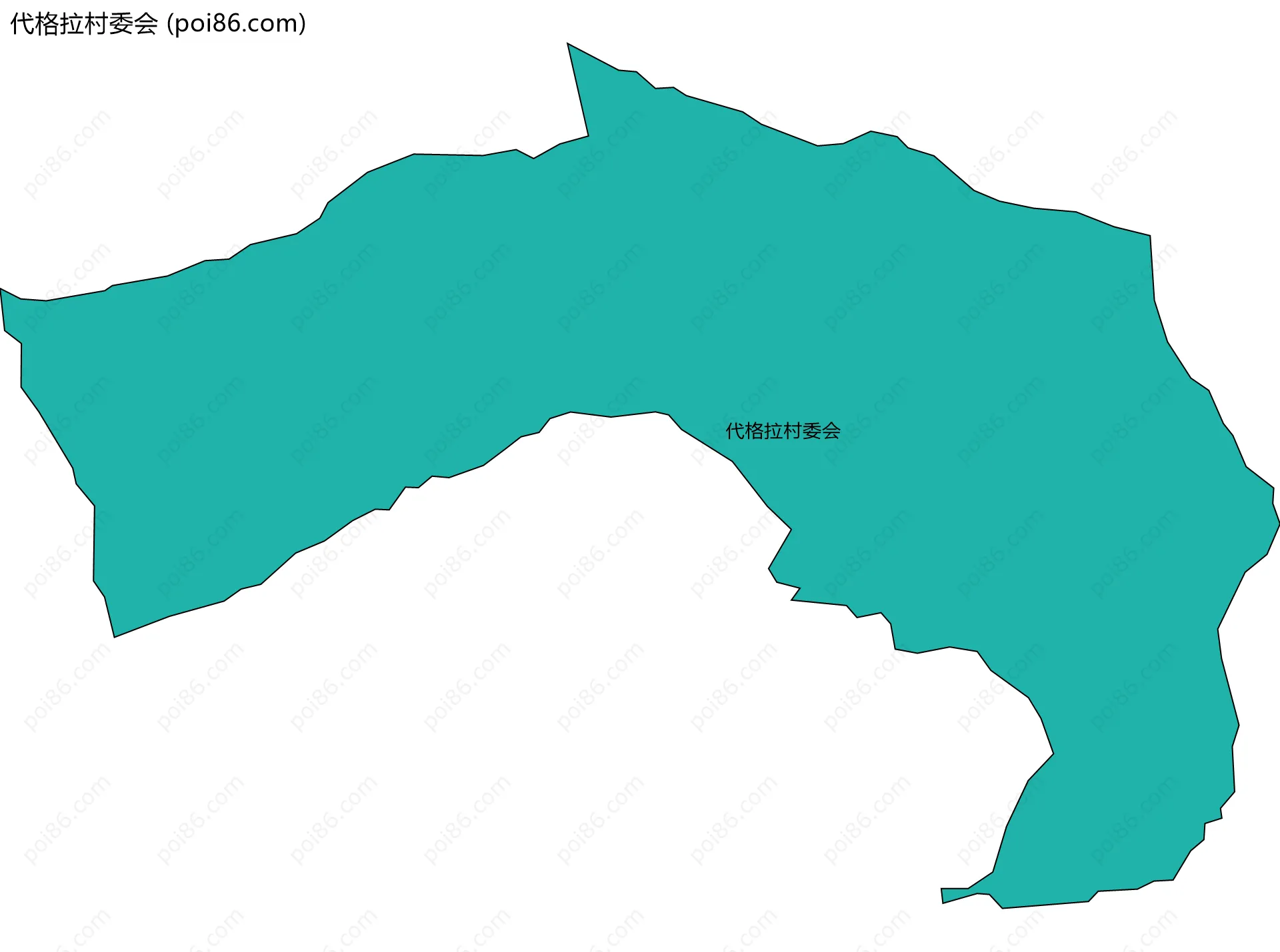 代格拉村委会边界地图