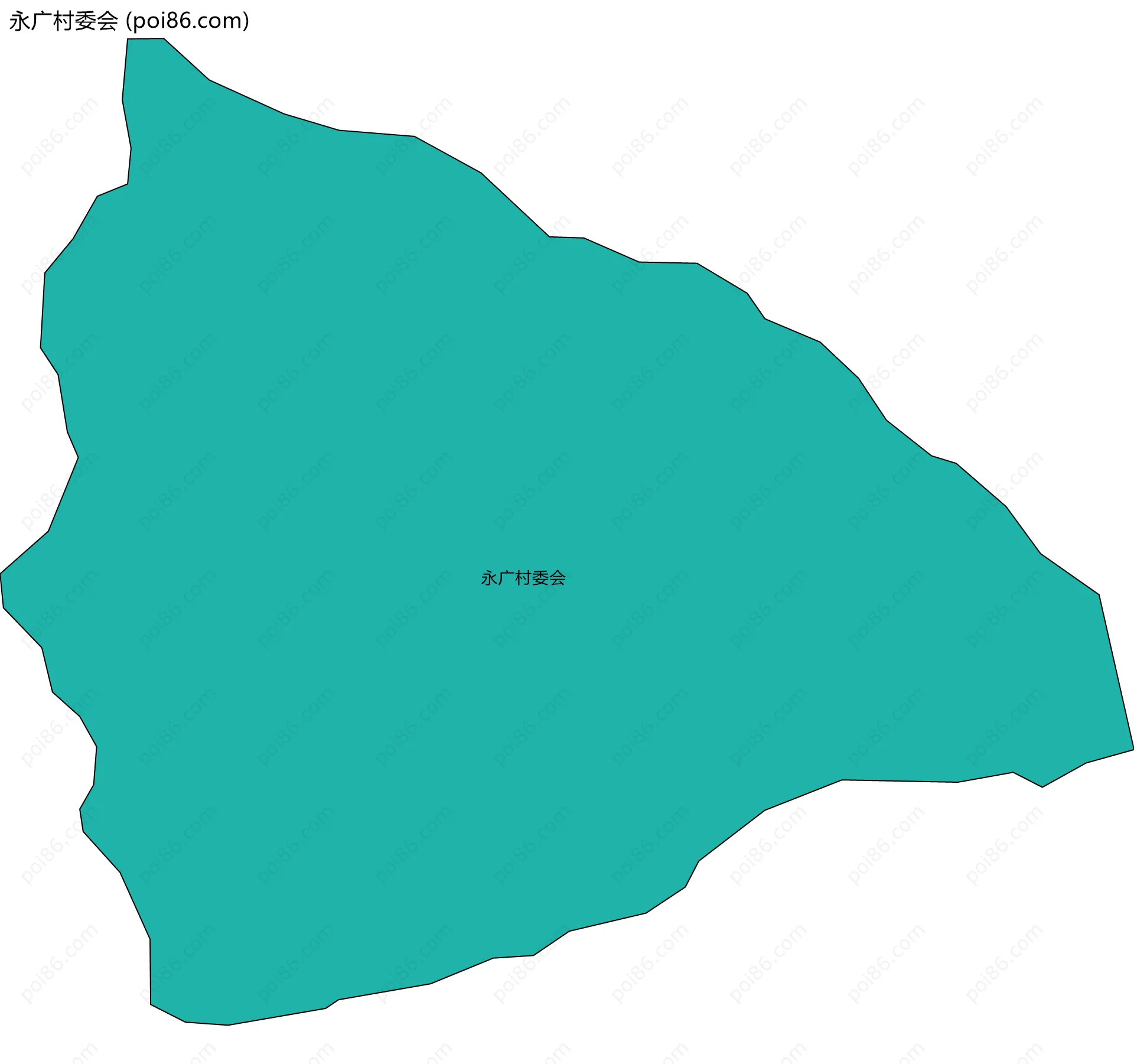 永广村委会边界地图