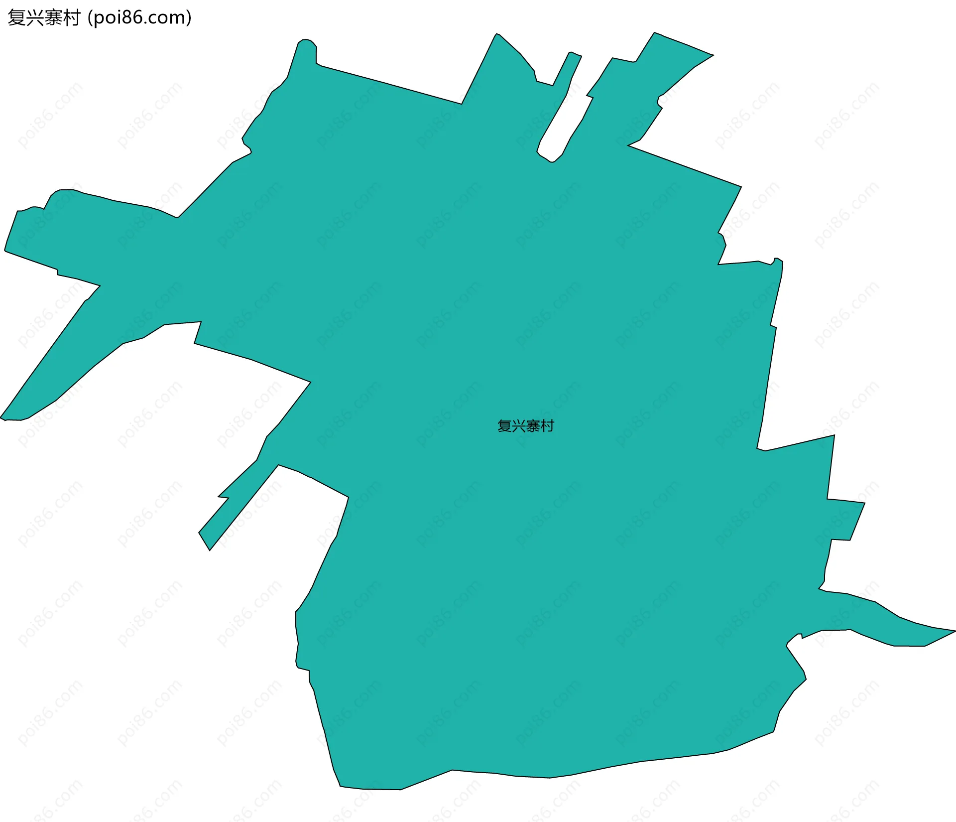 复兴寨村边界地图