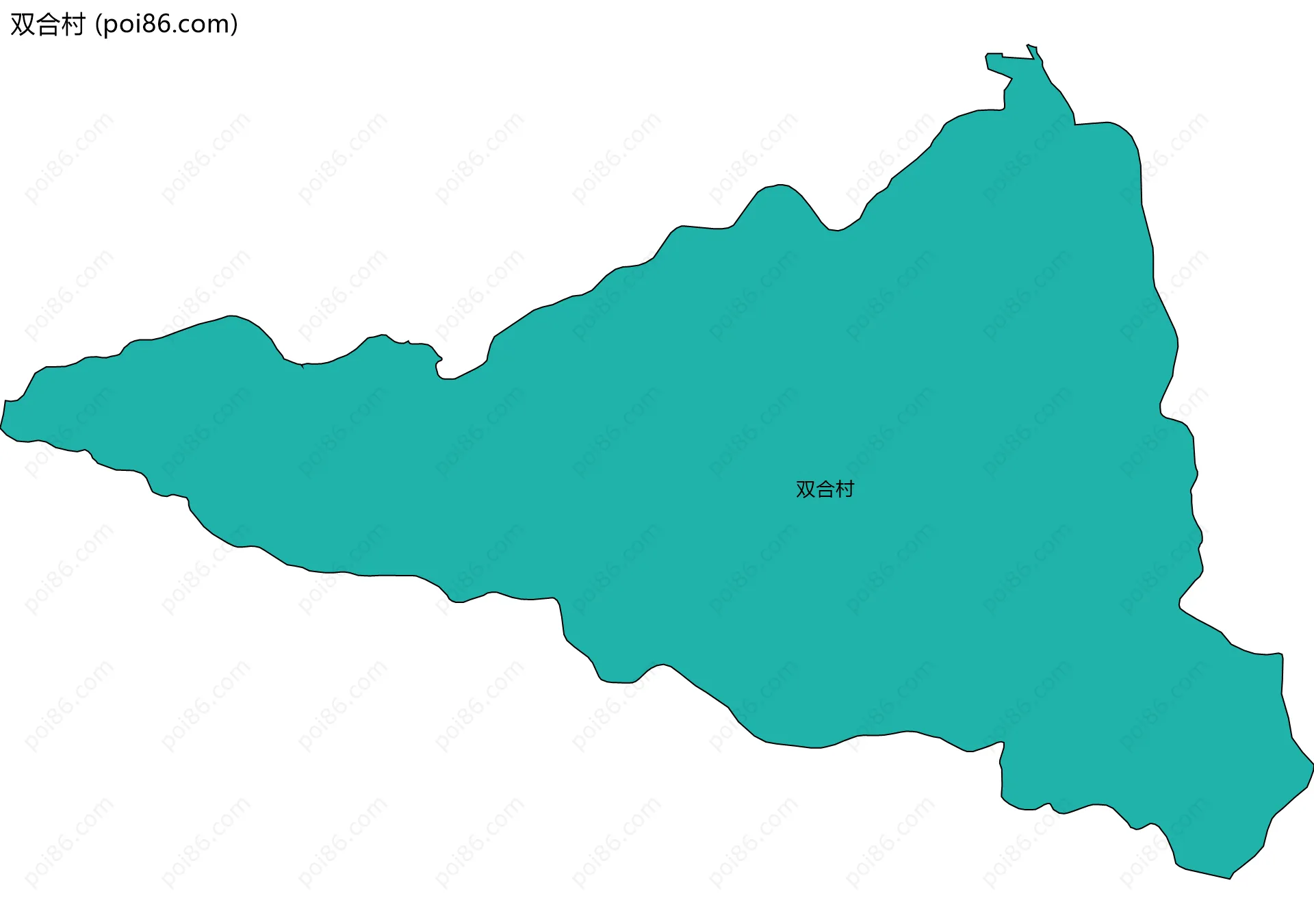 双合村边界地图