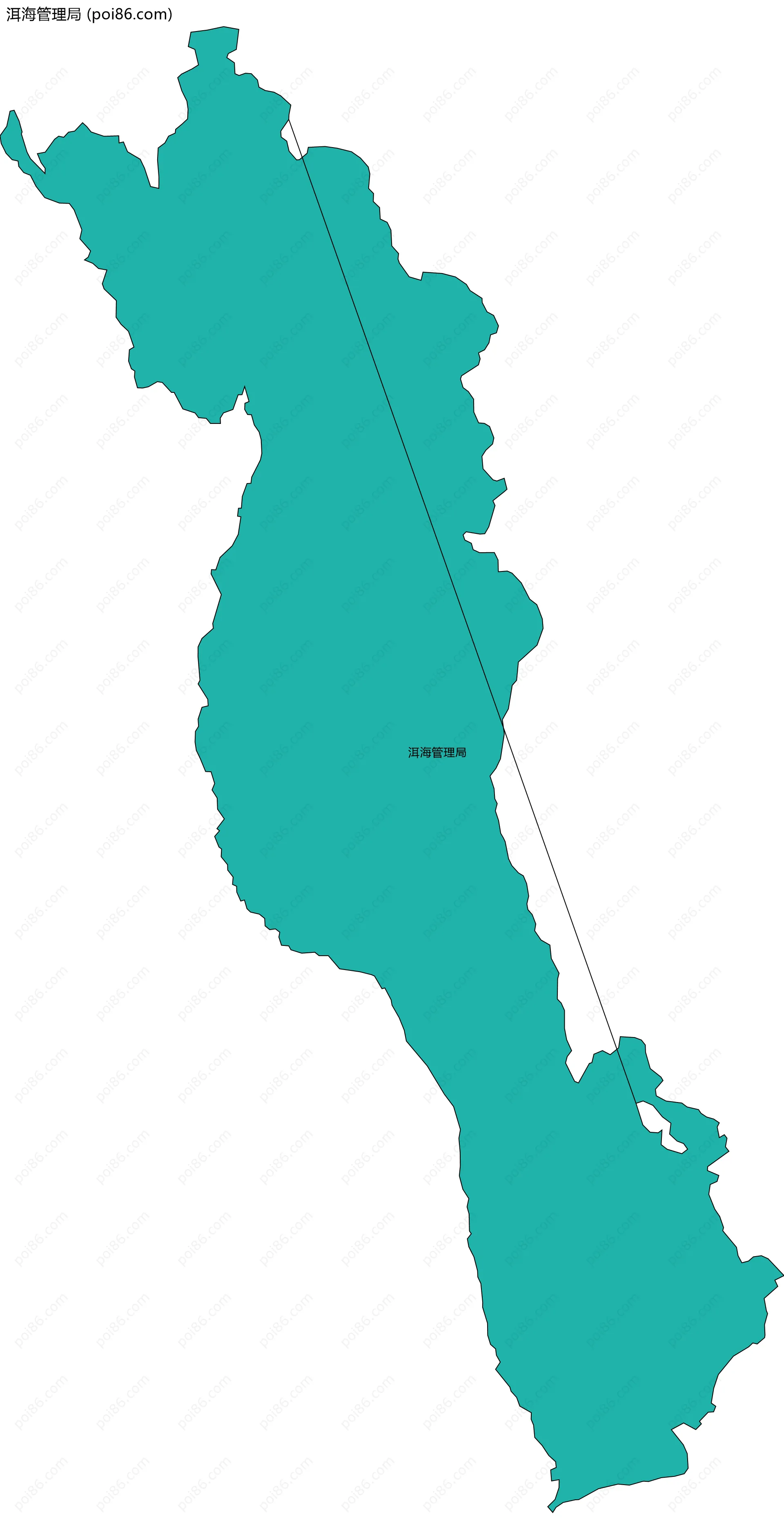 洱海管理局边界地图