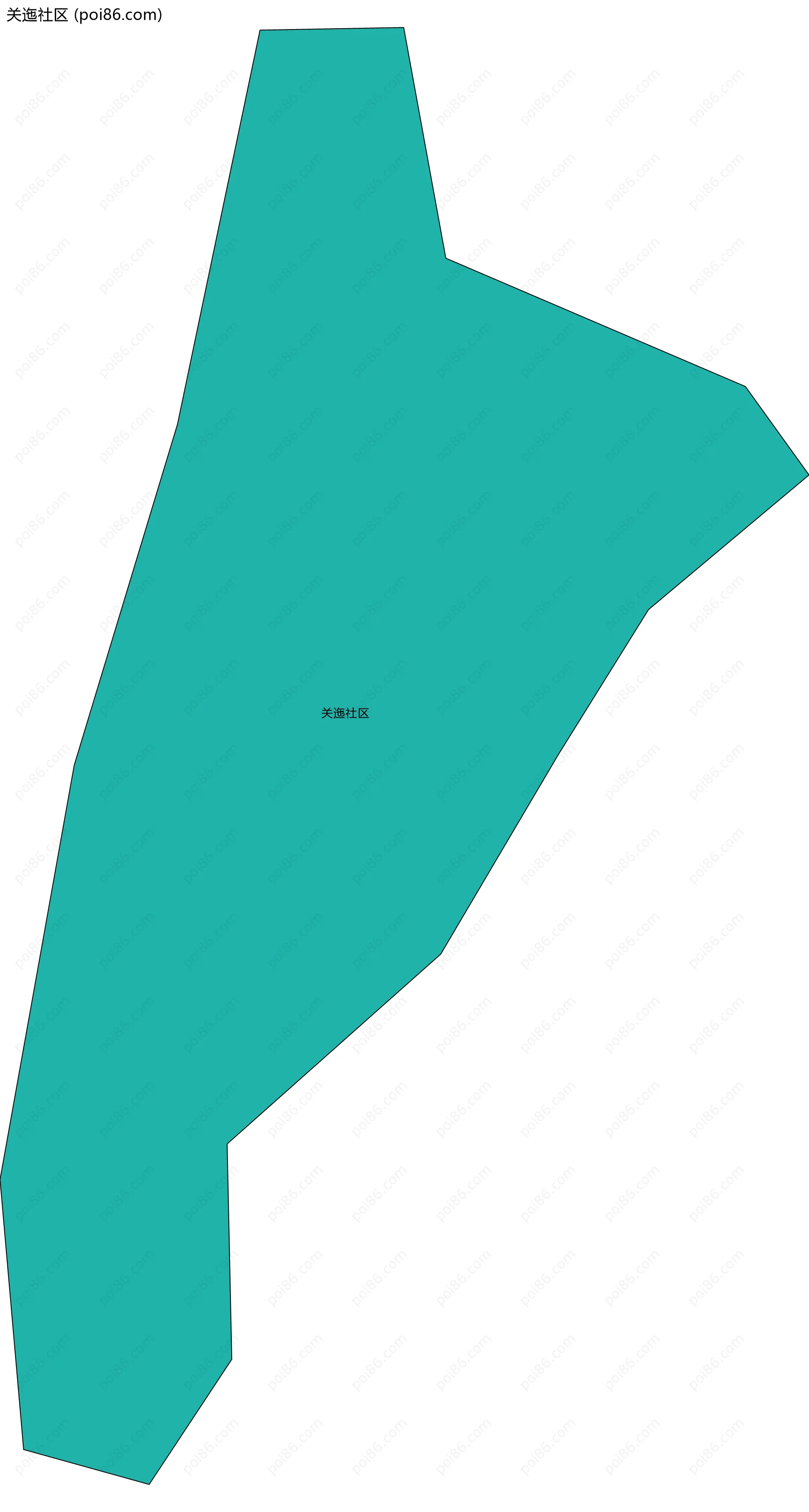 关迤社区边界地图