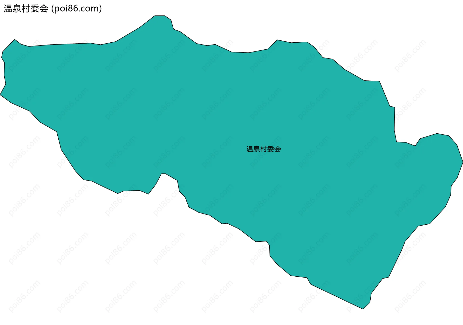 温泉村委会边界地图