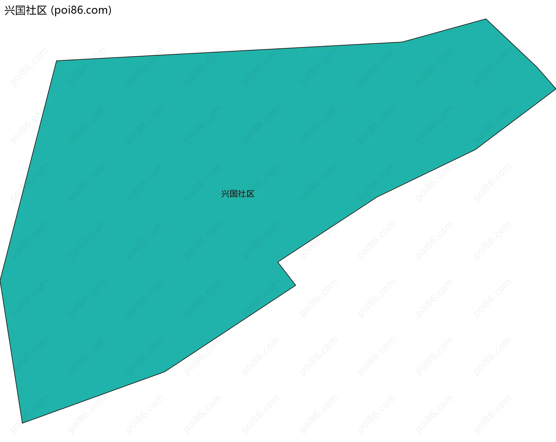 兴国社区边界地图