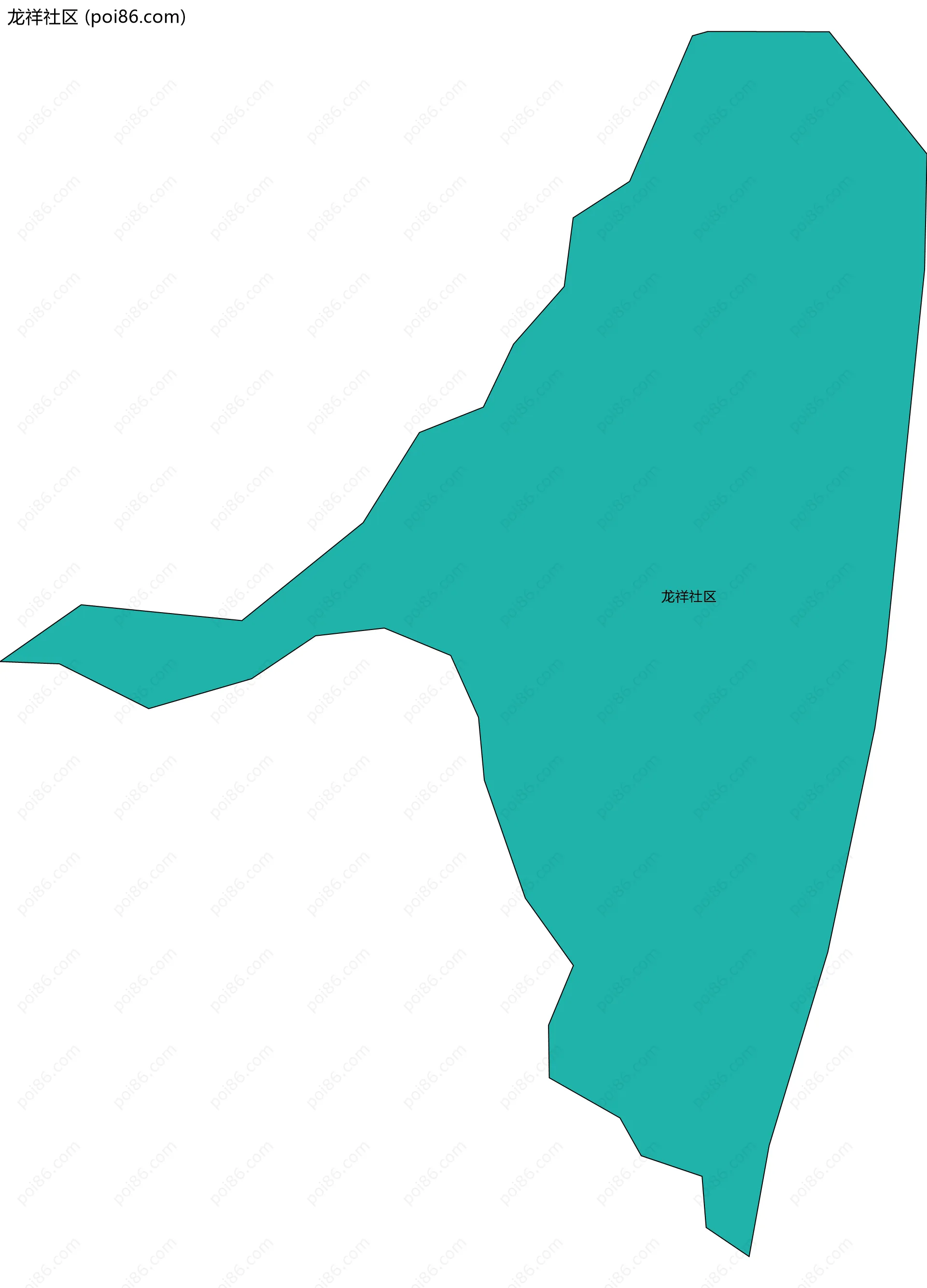 龙祥社区边界地图