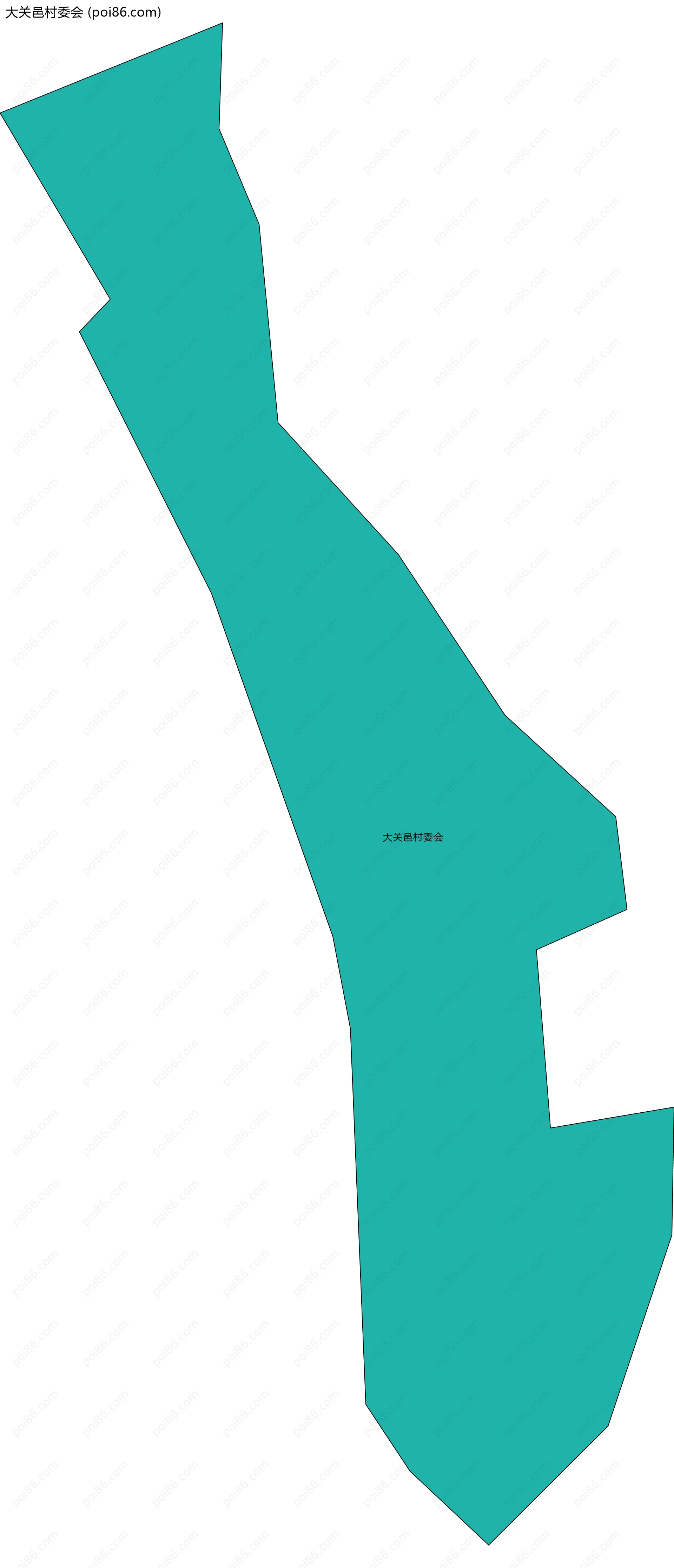 大关邑村委会边界地图