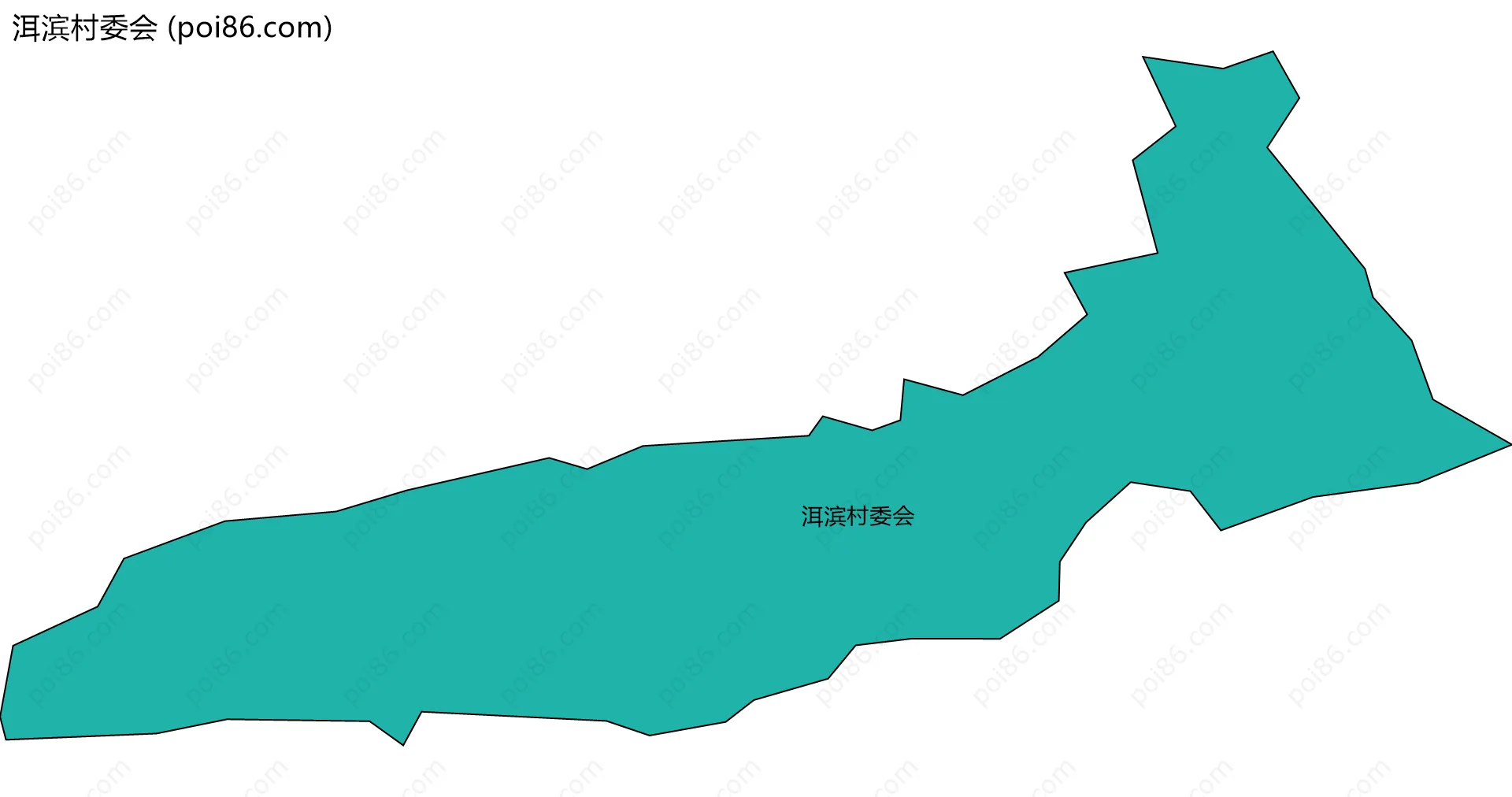 洱滨村委会边界地图