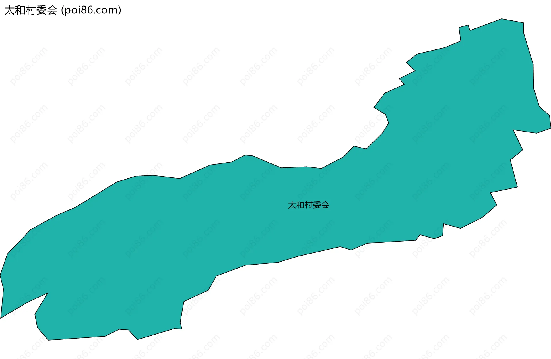 太和村委会边界地图