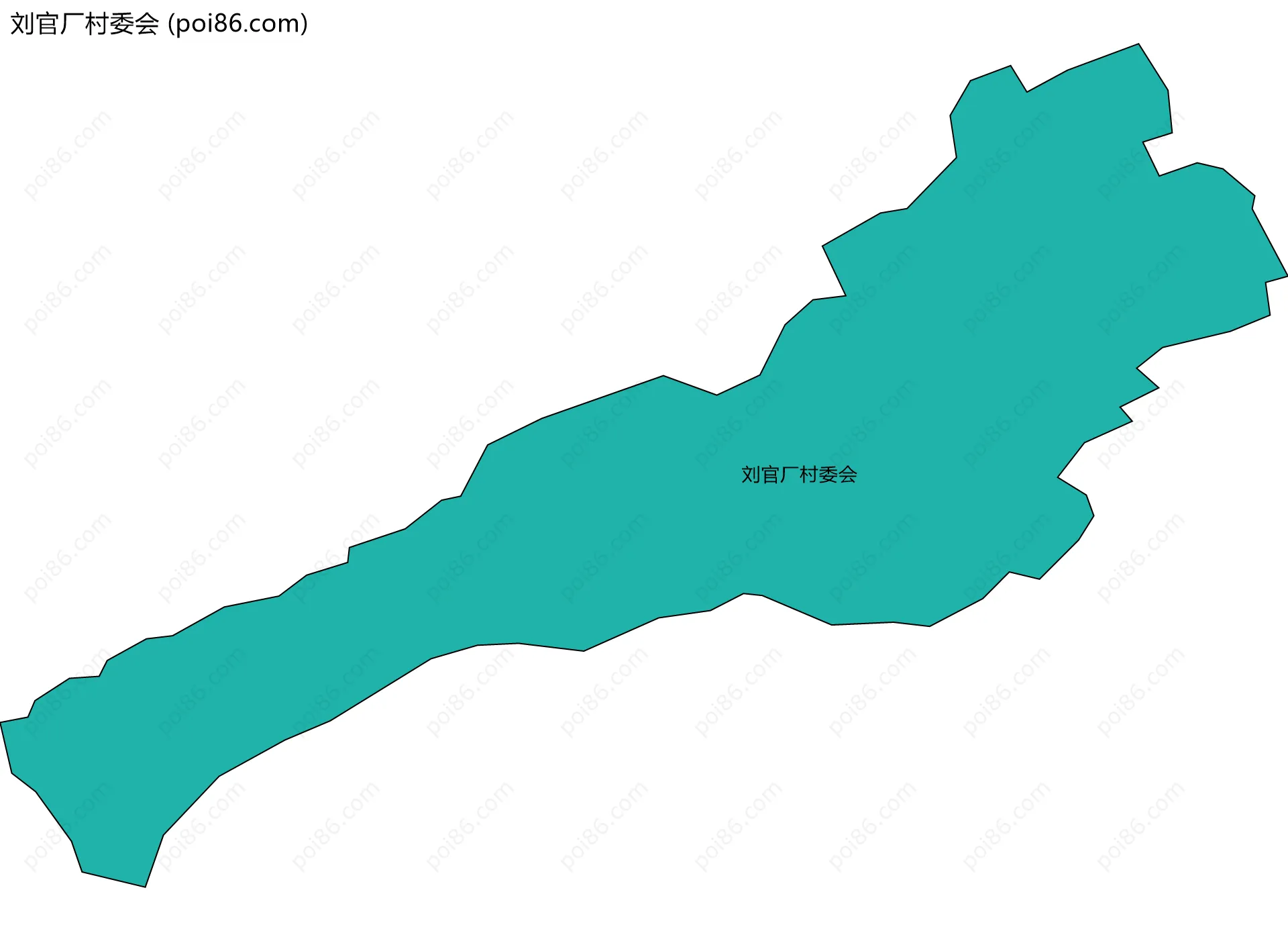 刘官厂村委会边界地图