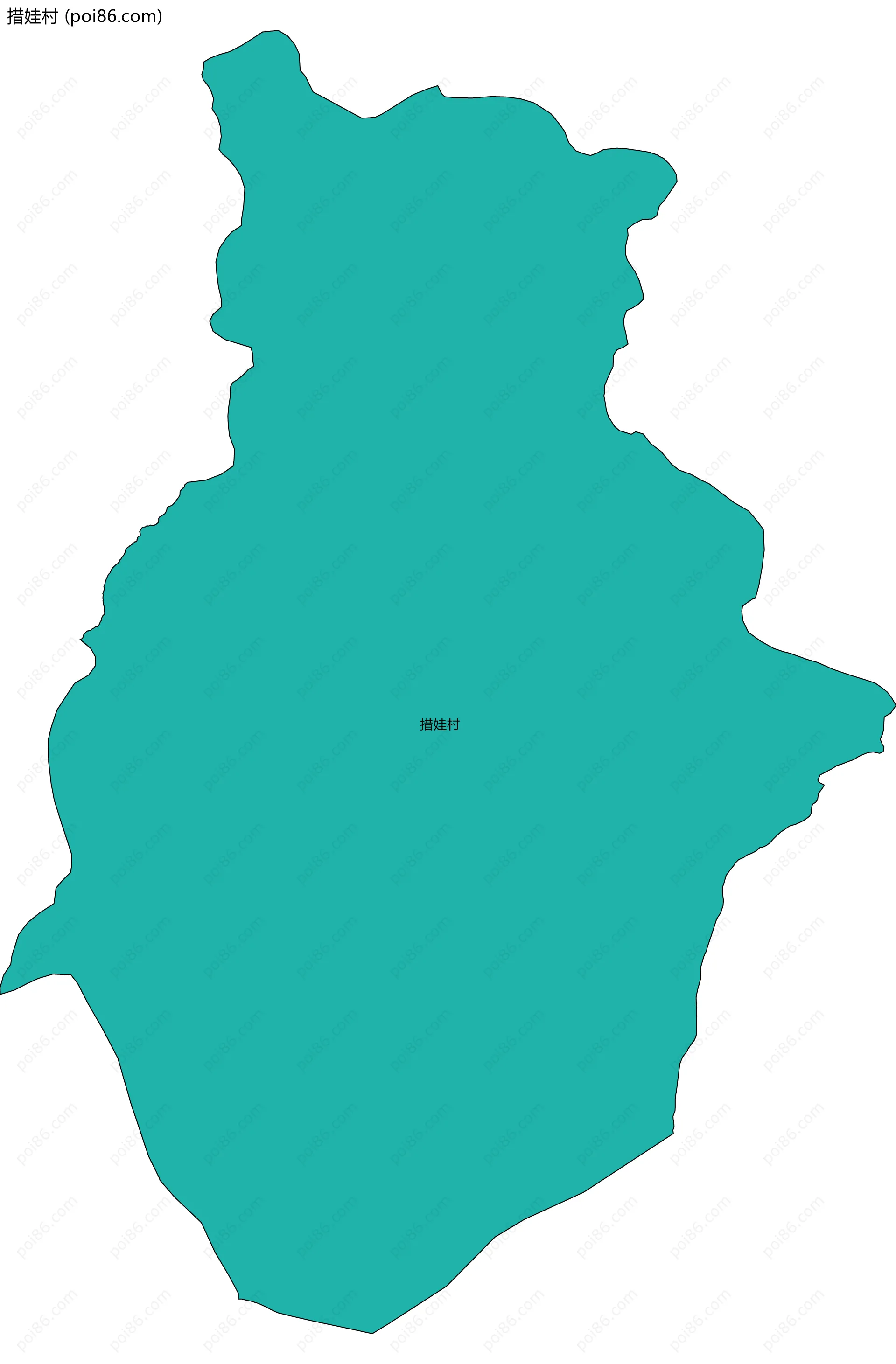 措娃村边界地图