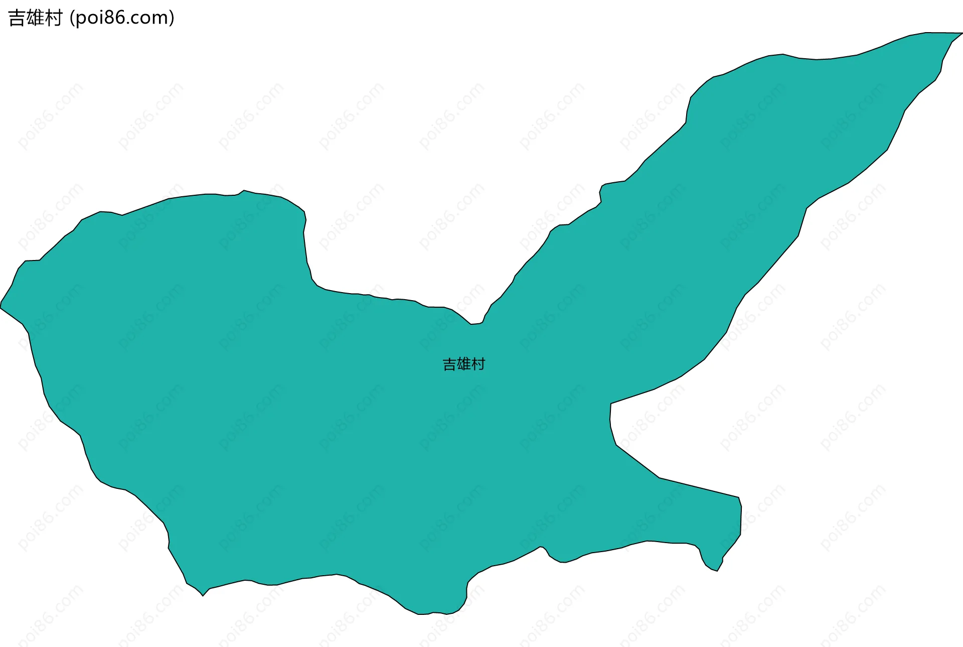 吉雄村边界地图