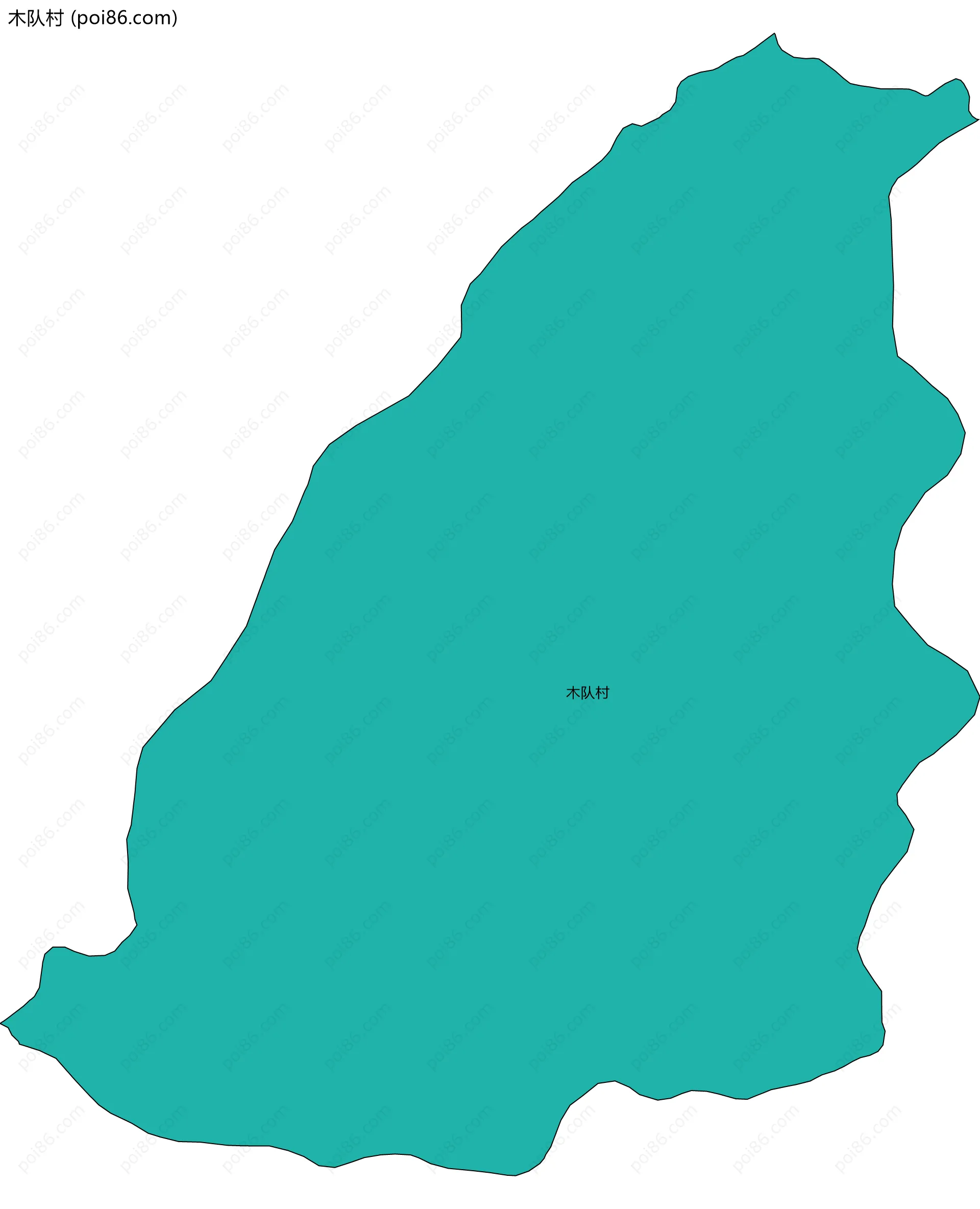 木队村边界地图