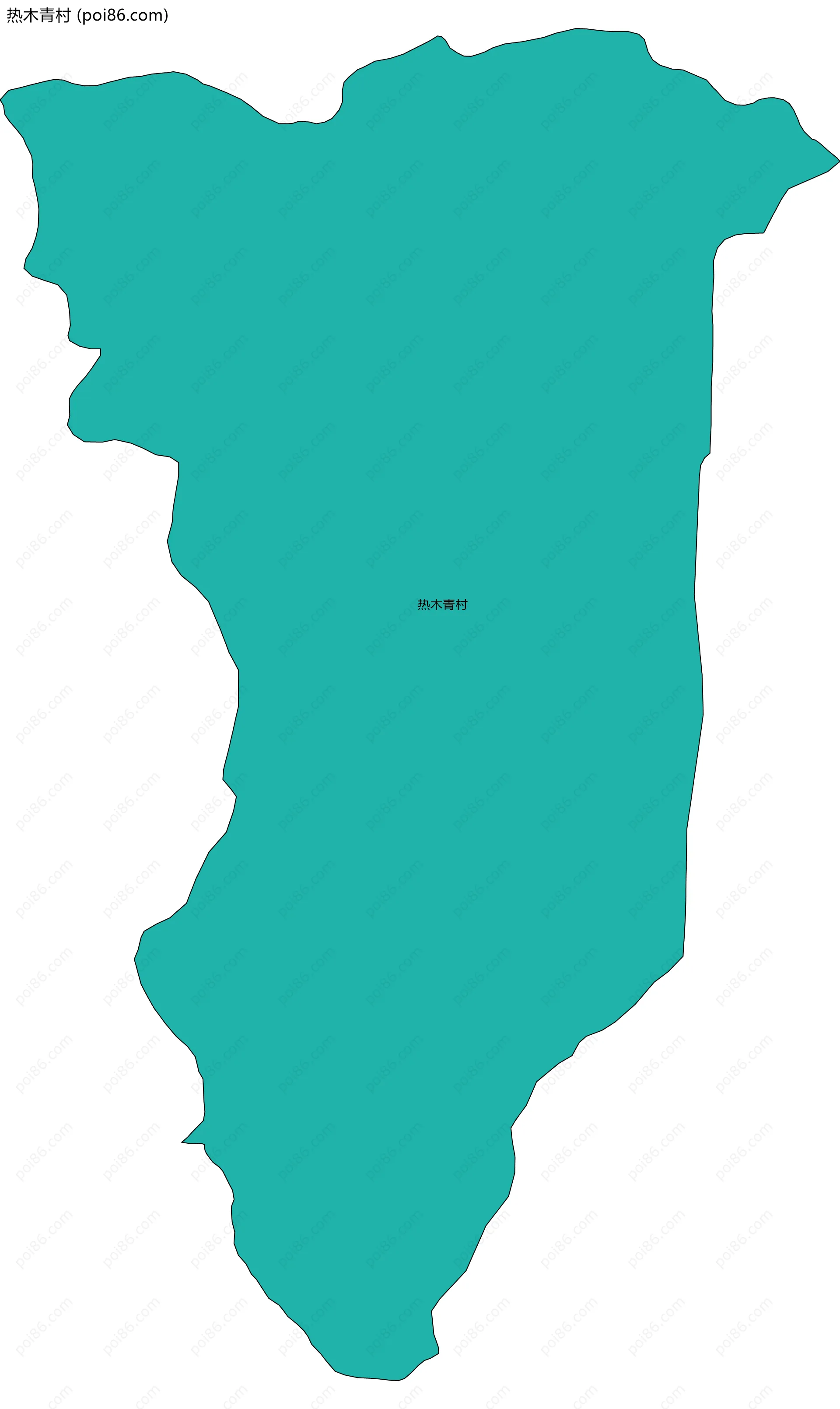 热木青村边界地图
