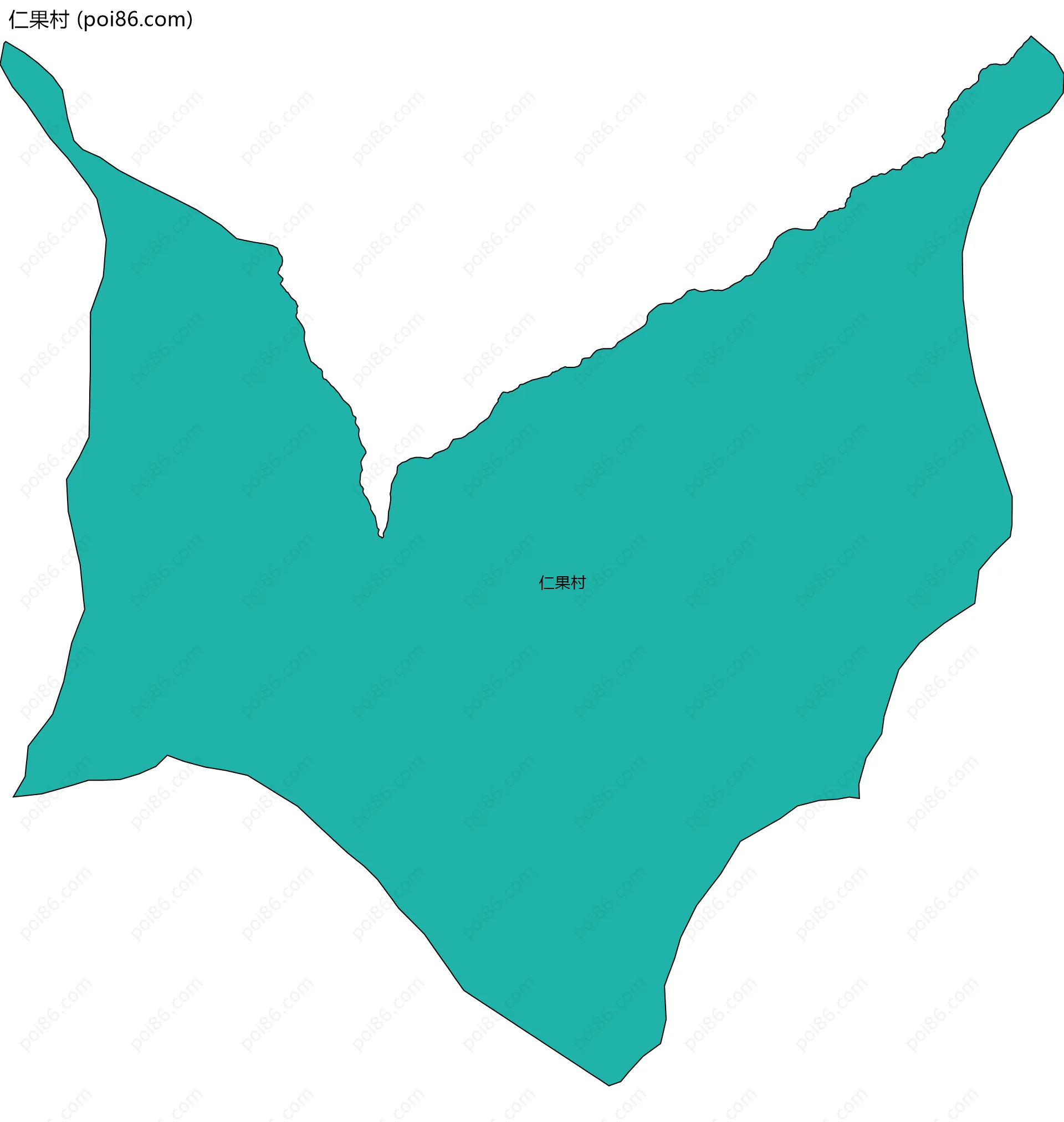 仁果村边界地图