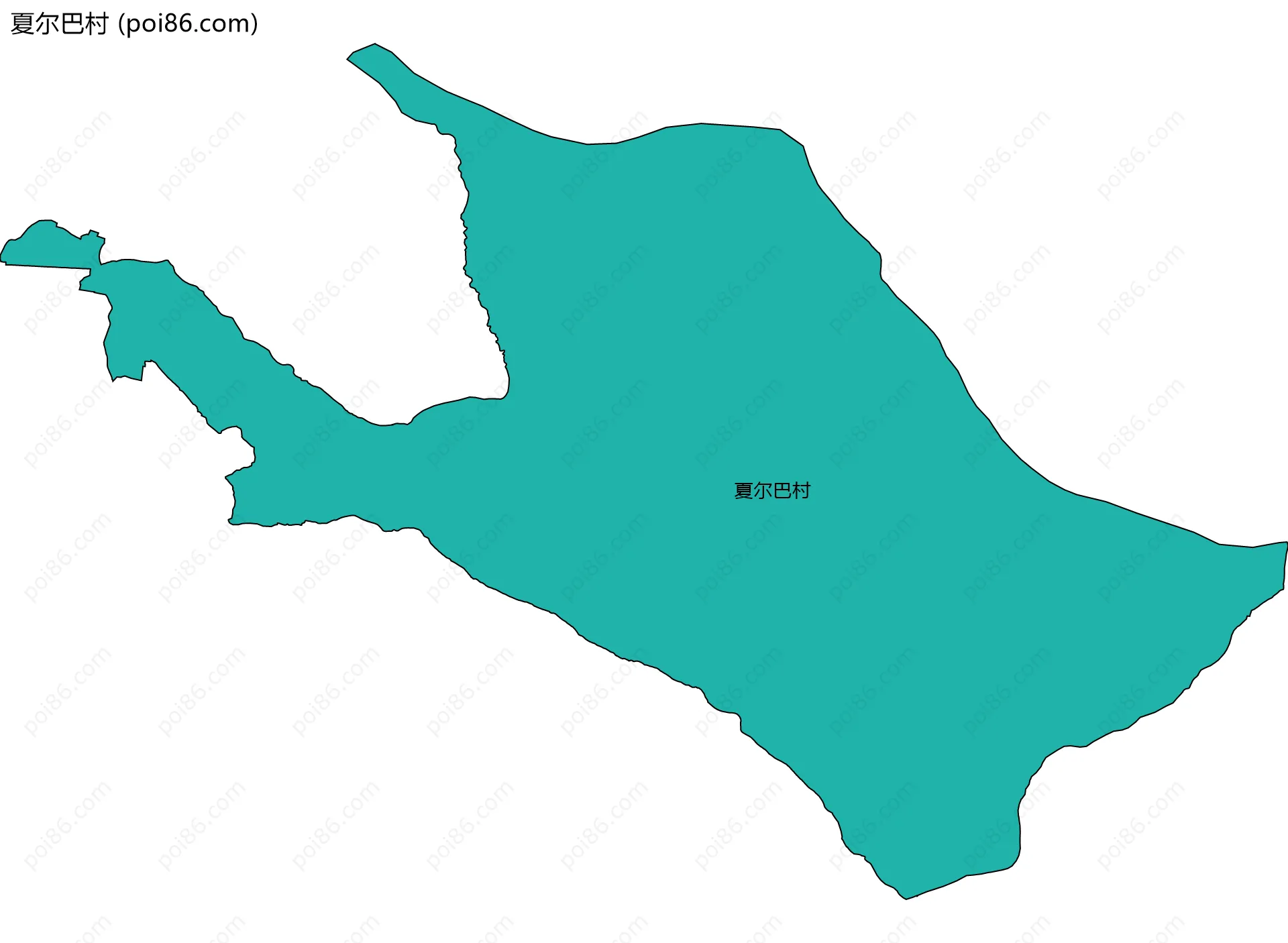 夏尔巴村边界地图