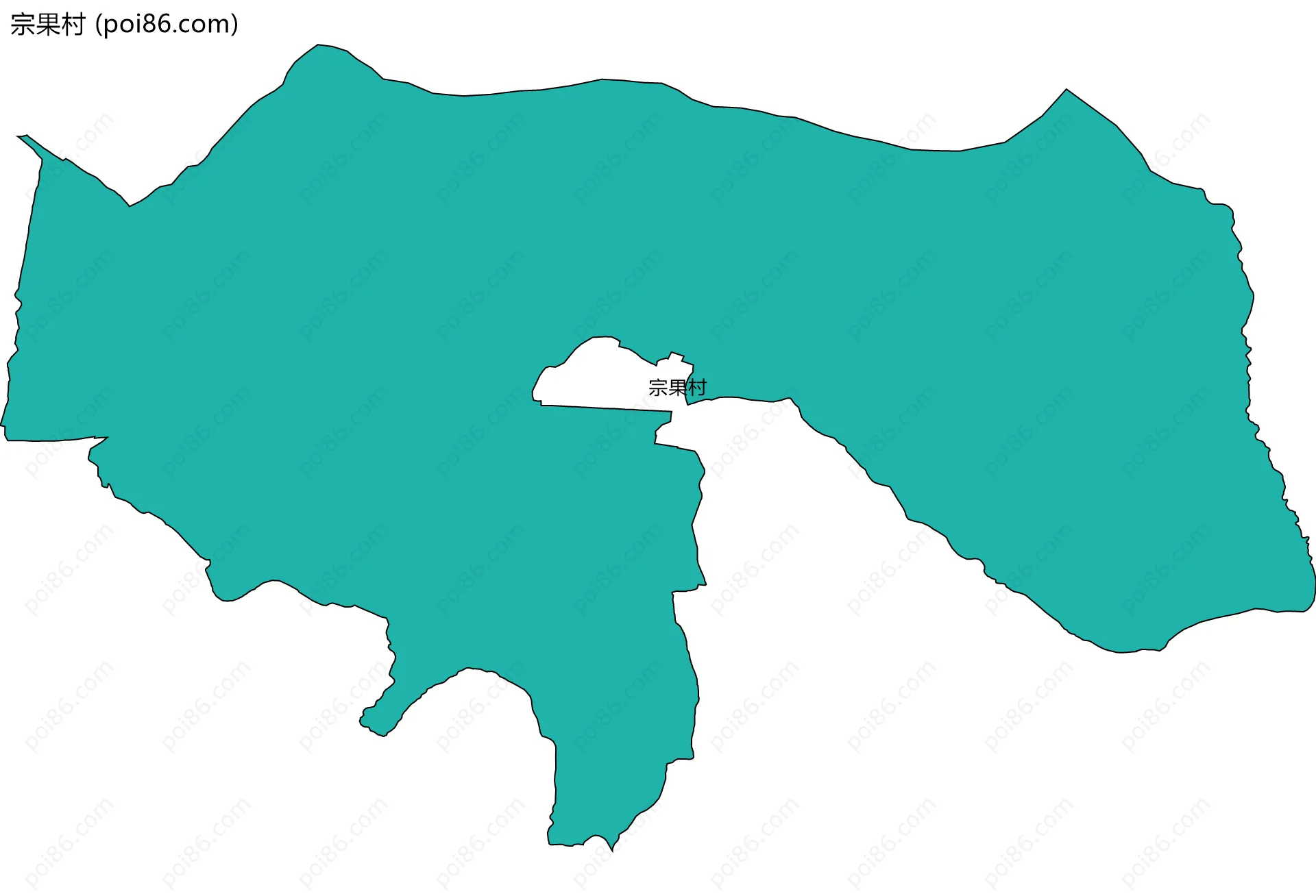 宗果村边界地图