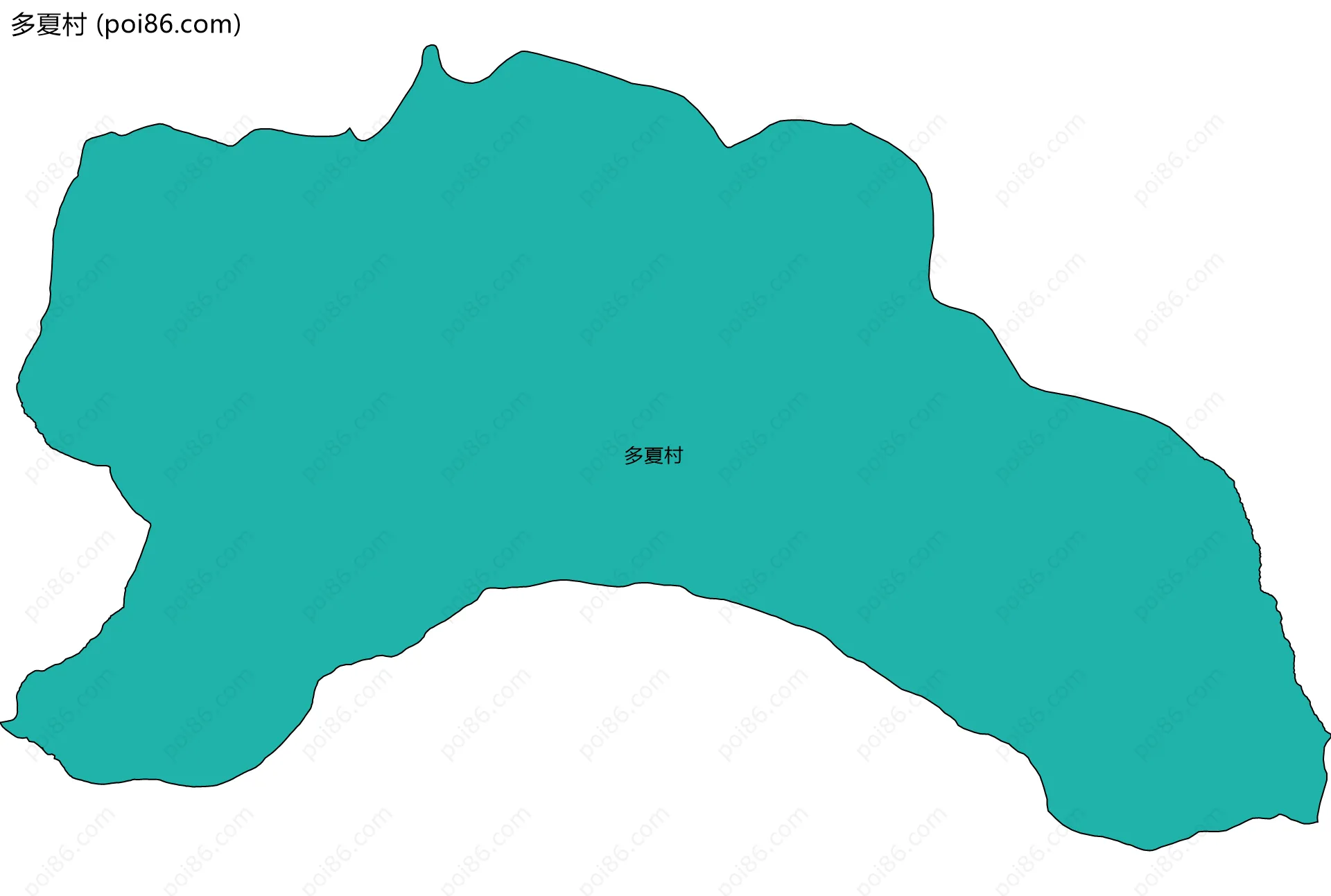 多夏村边界地图