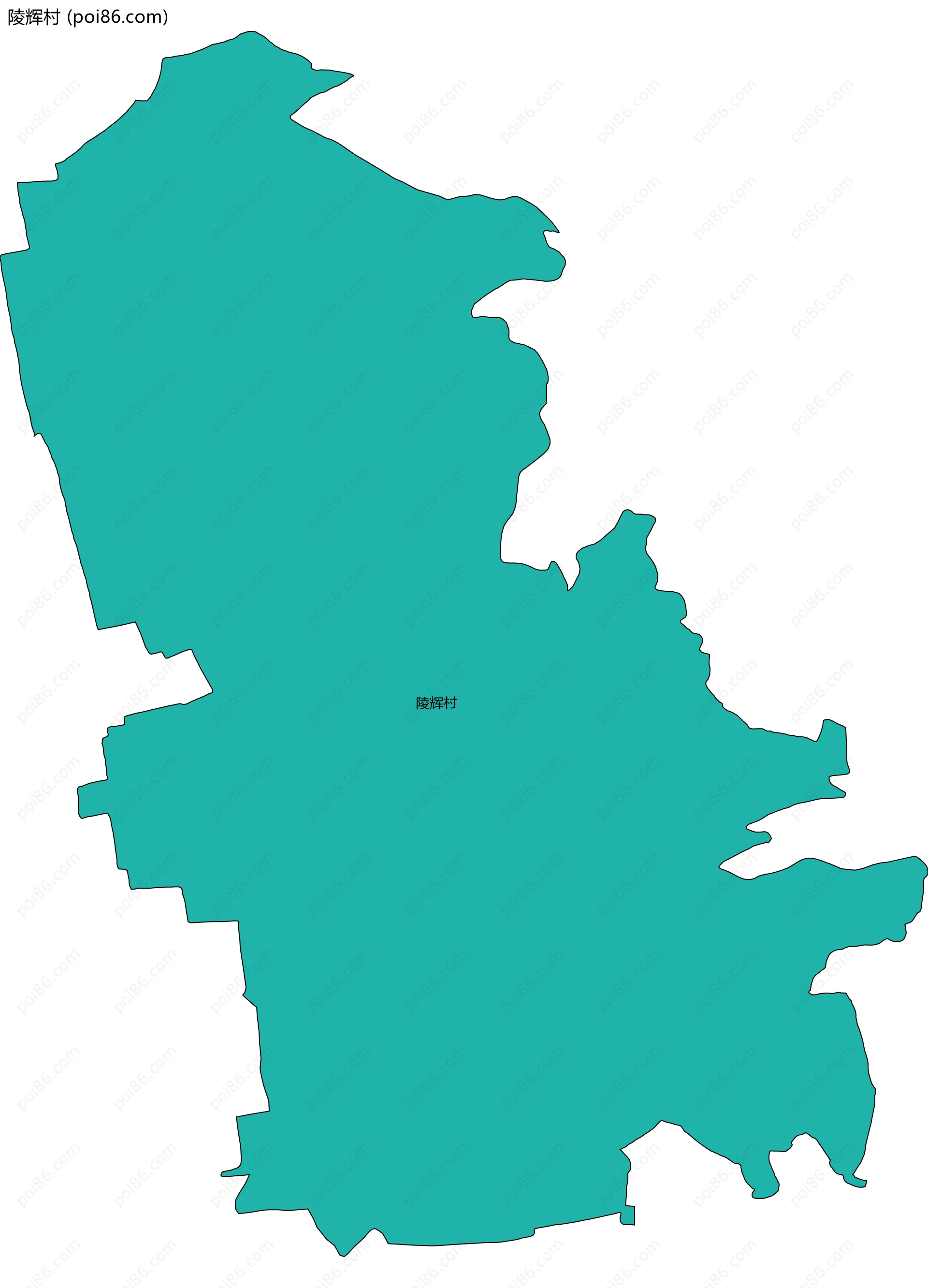 陵辉村边界地图