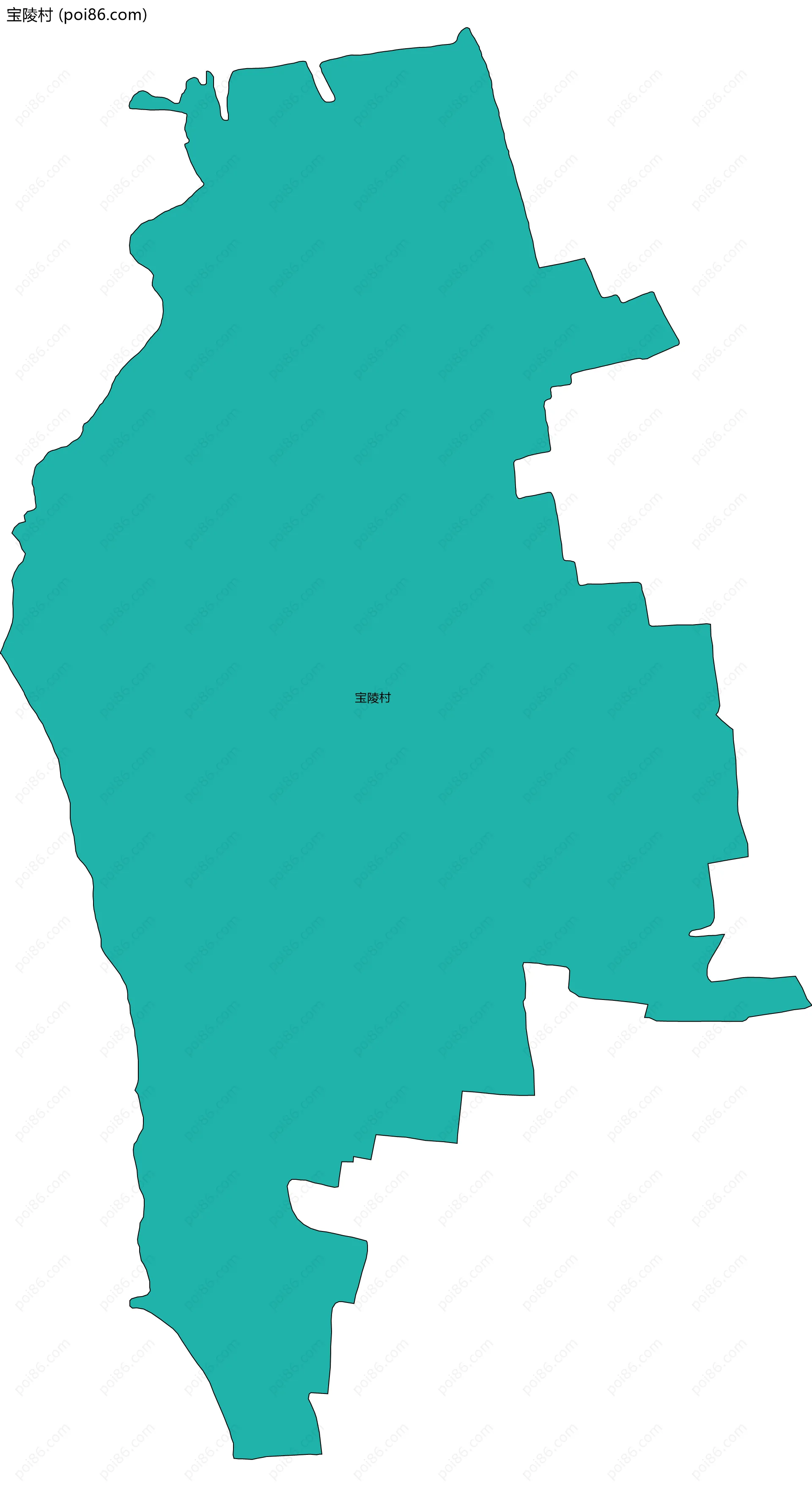 宝陵村边界地图