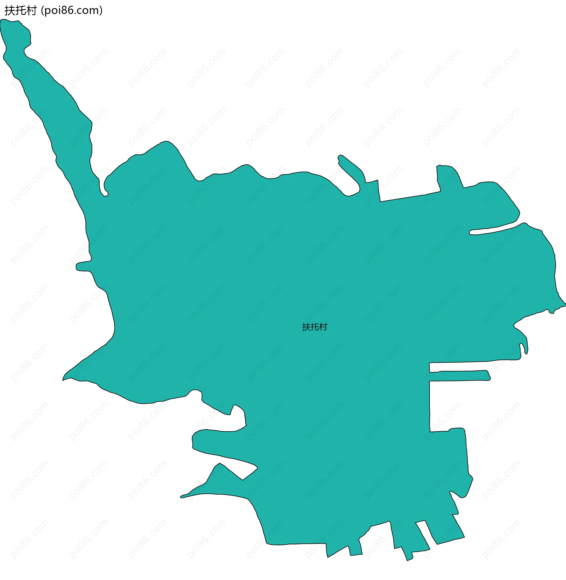 扶托村边界地图