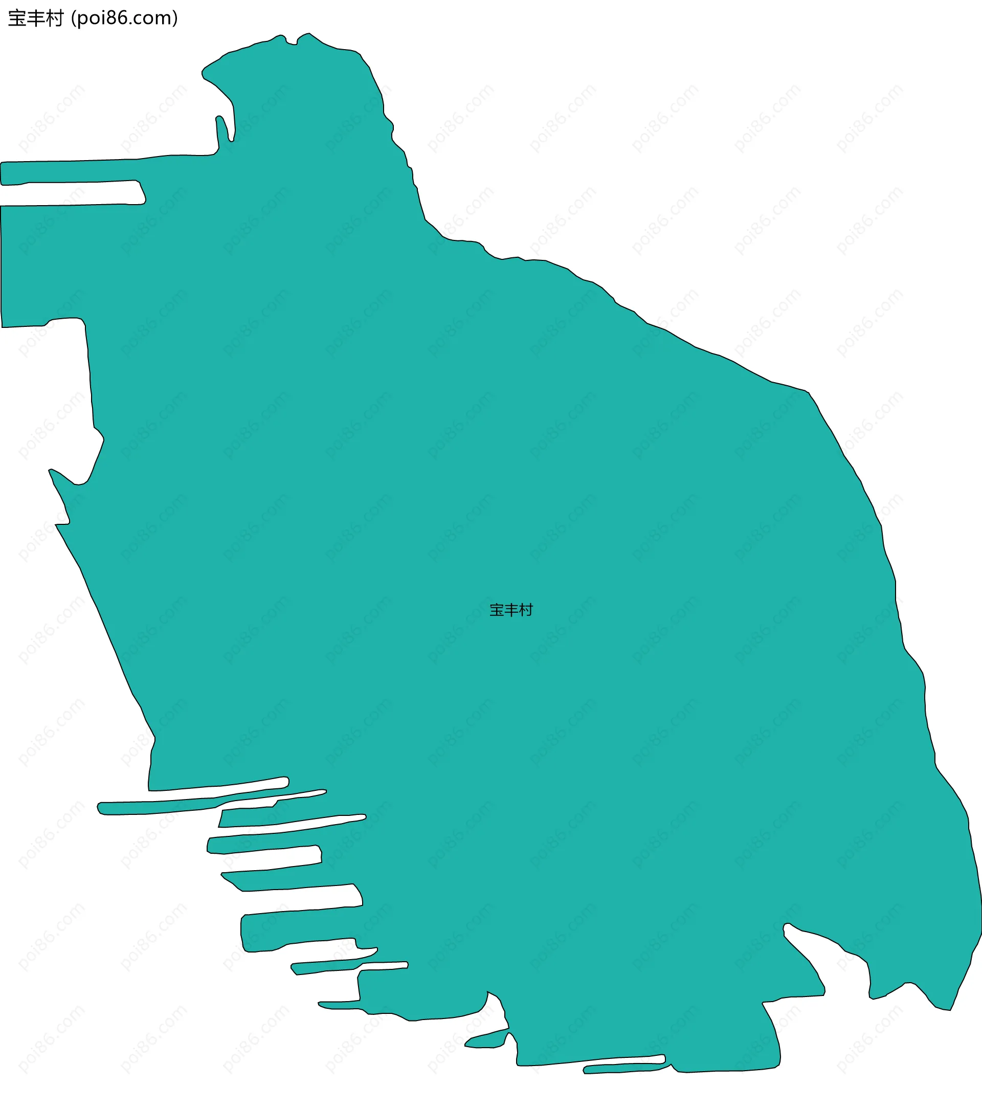 宝丰村边界地图