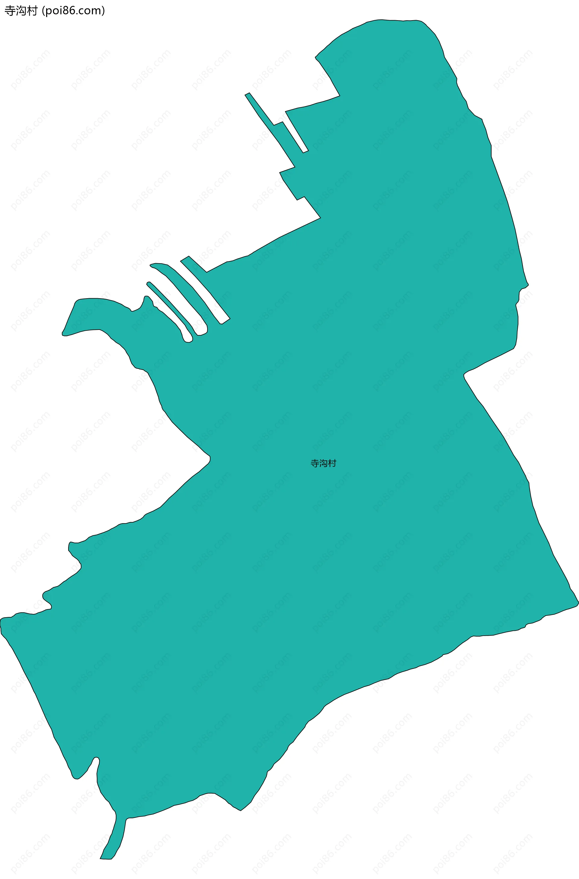 寺沟村边界地图