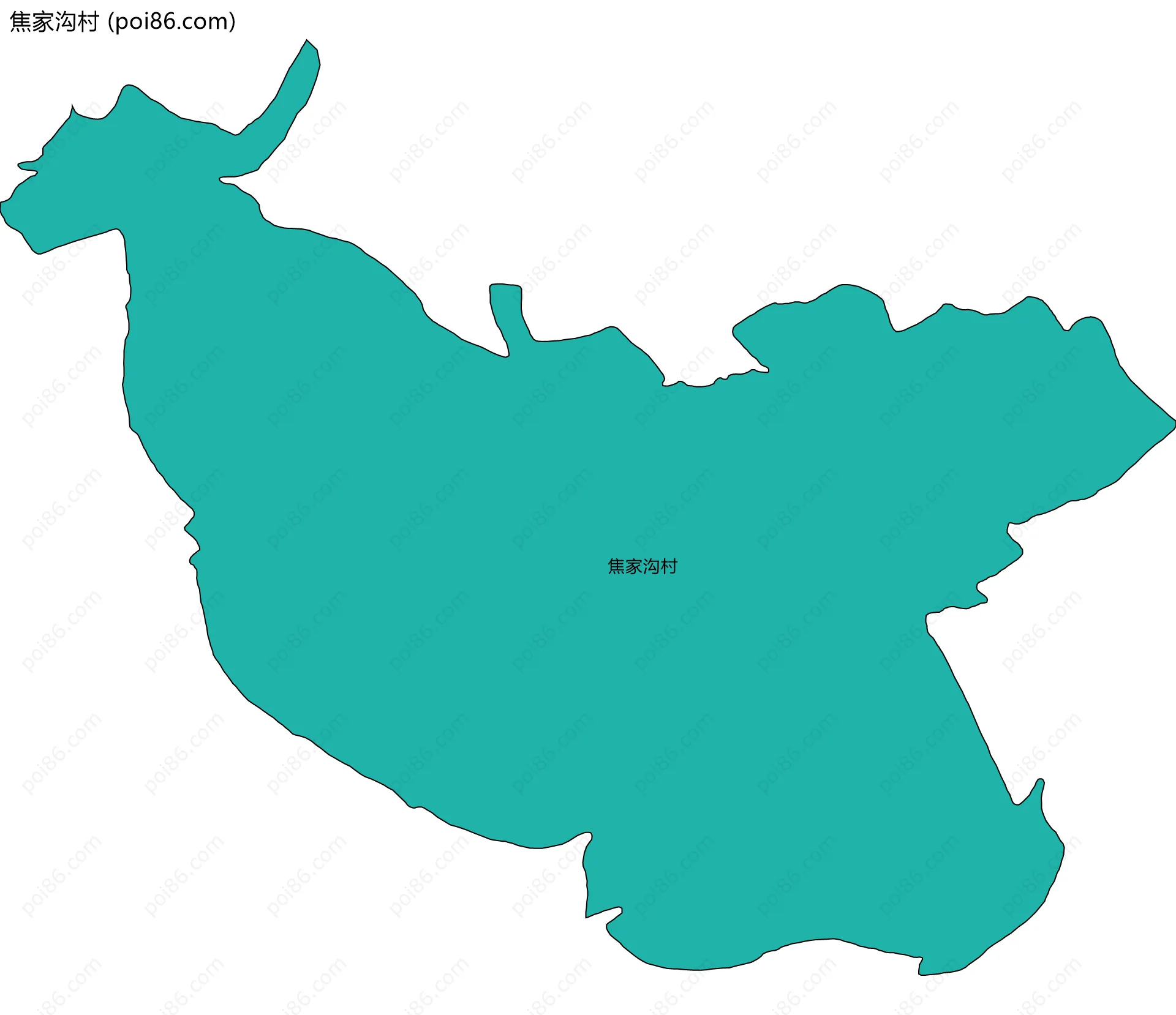 焦家沟村边界地图