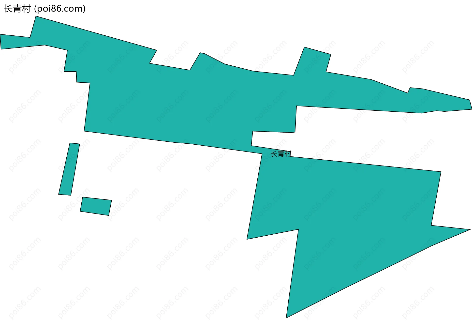 长青村边界地图
