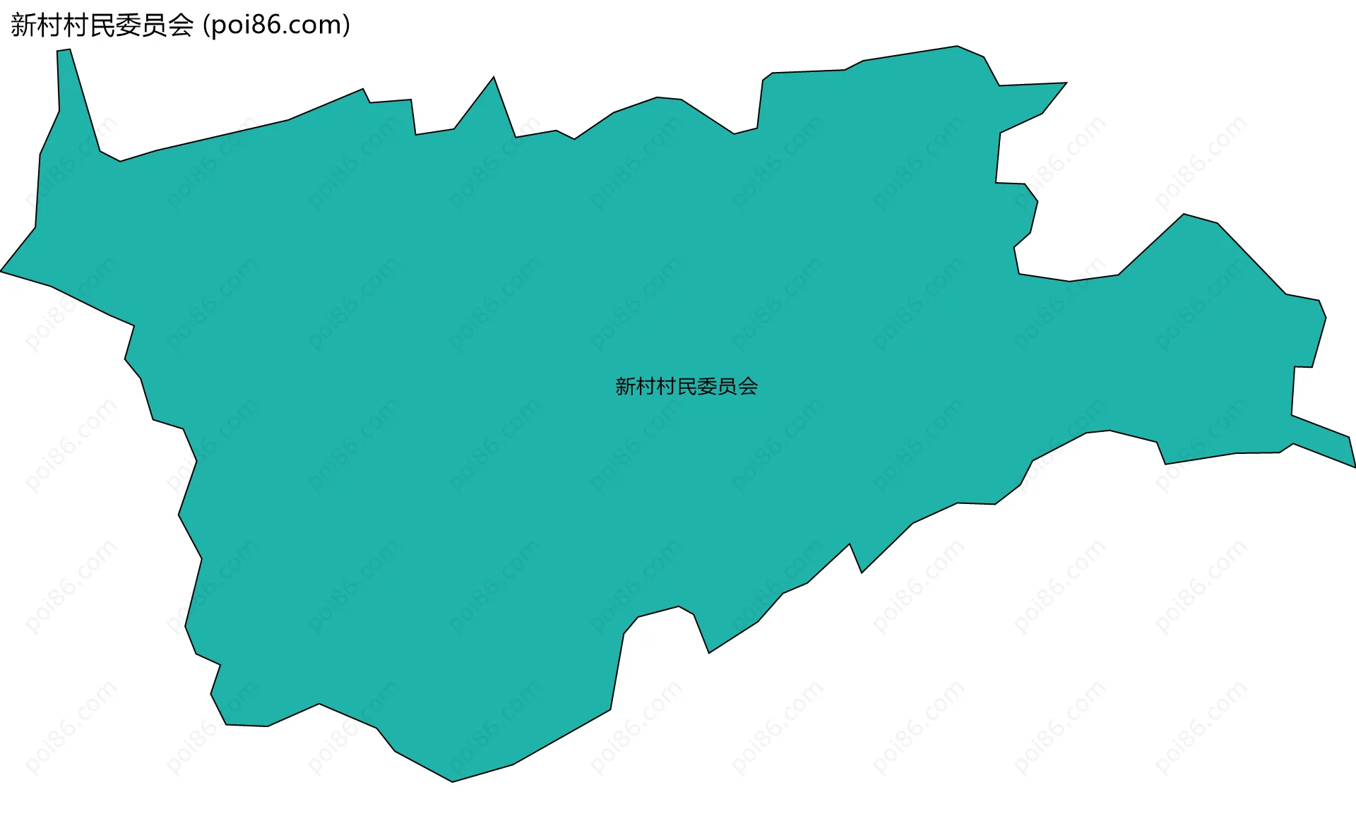 新村村民委员会边界地图