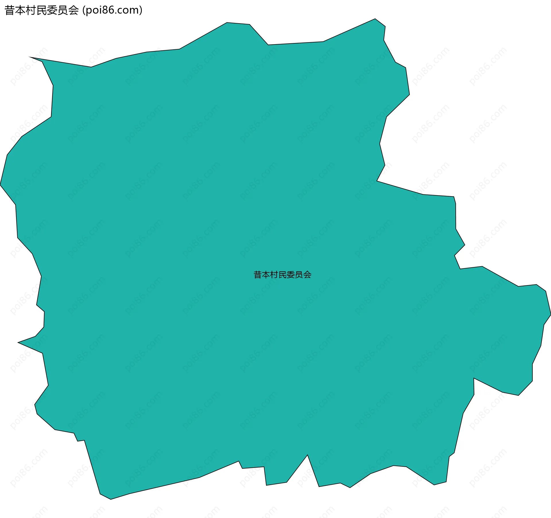 昔本村民委员会边界地图